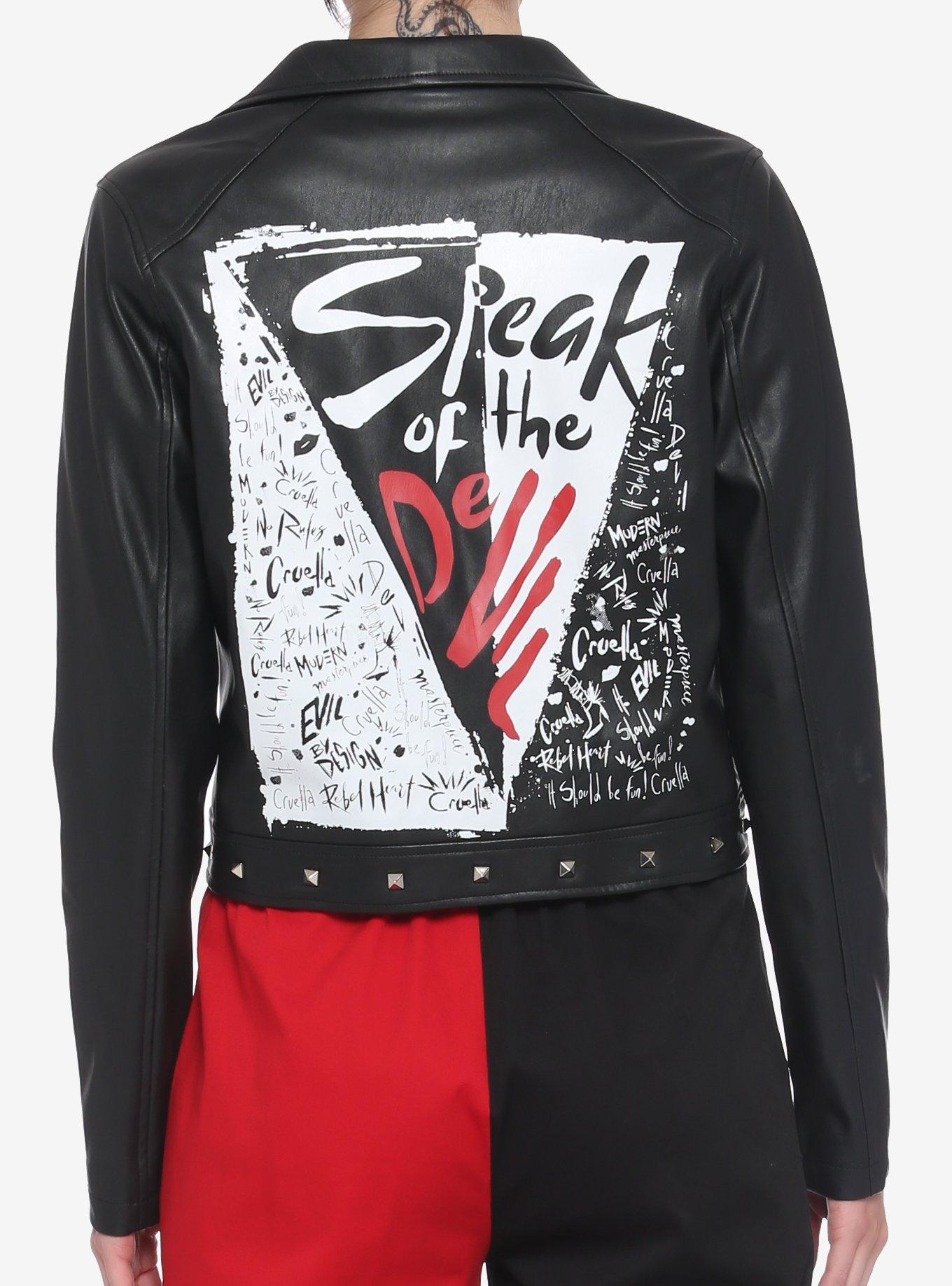 Her Universe Disney Cruella Speak Of The De Vil Chain Moto Jacket, MULTI, alternate