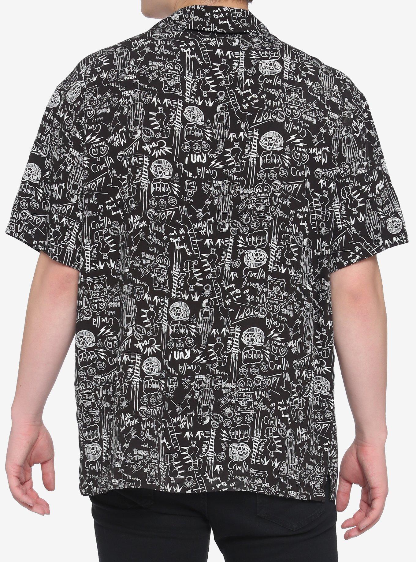 Our Universe Disney Cruella Icon Woven Button-Up, MULTI, alternate