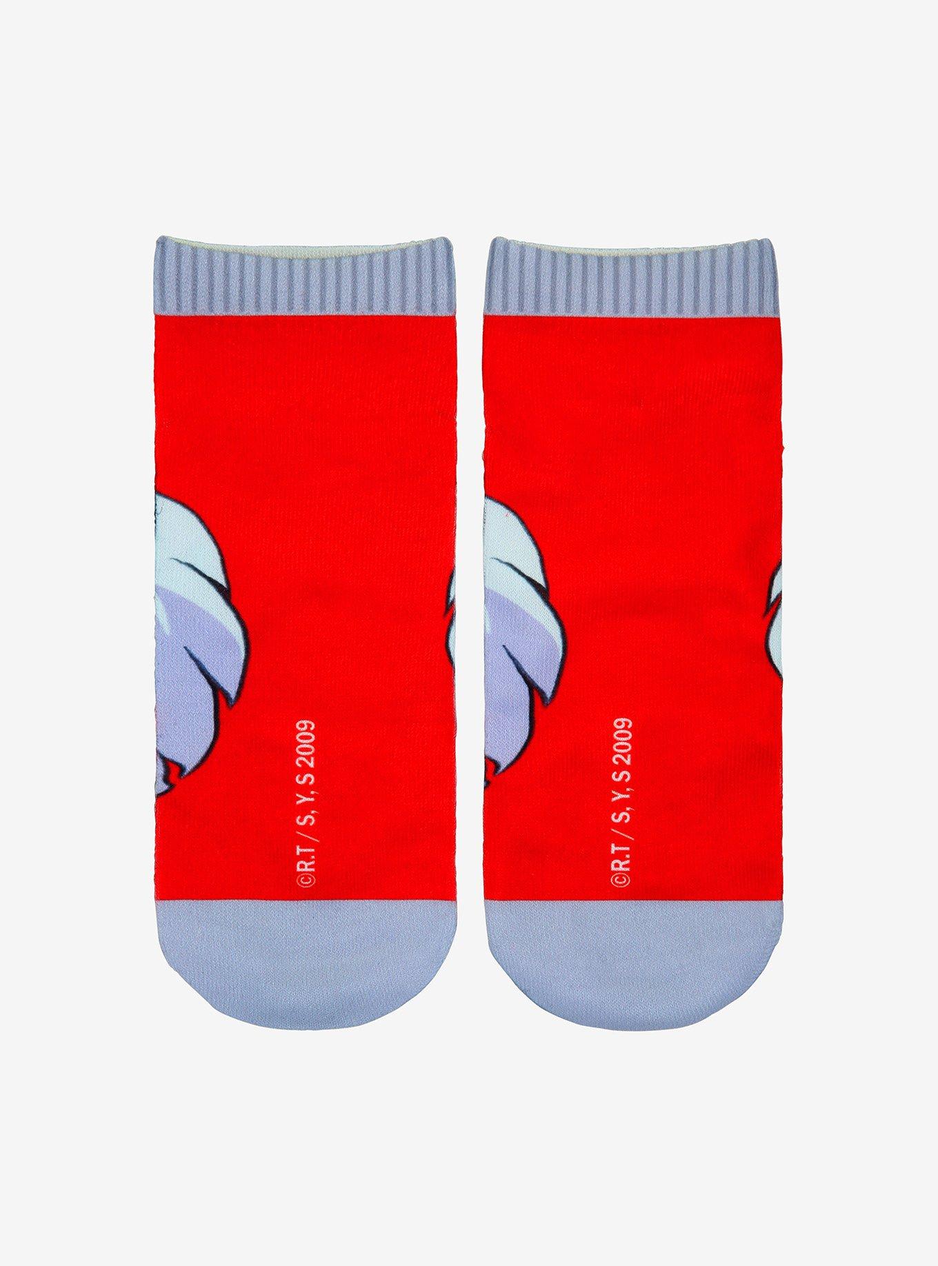 InuYasha Red No-Show Socks, , alternate