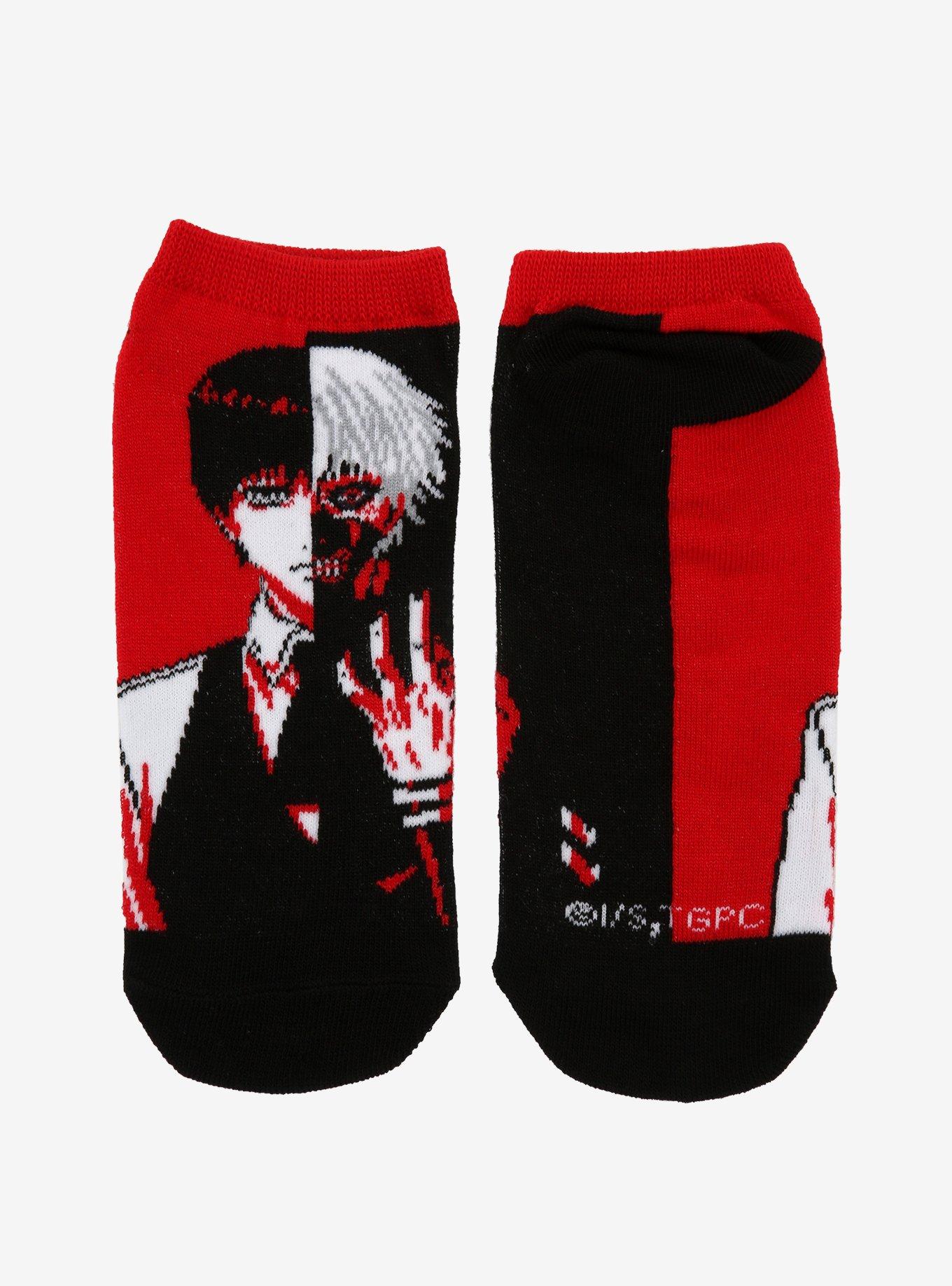 Tokyo Ghoul Ken Kaneki Split No-Show Socks, , alternate