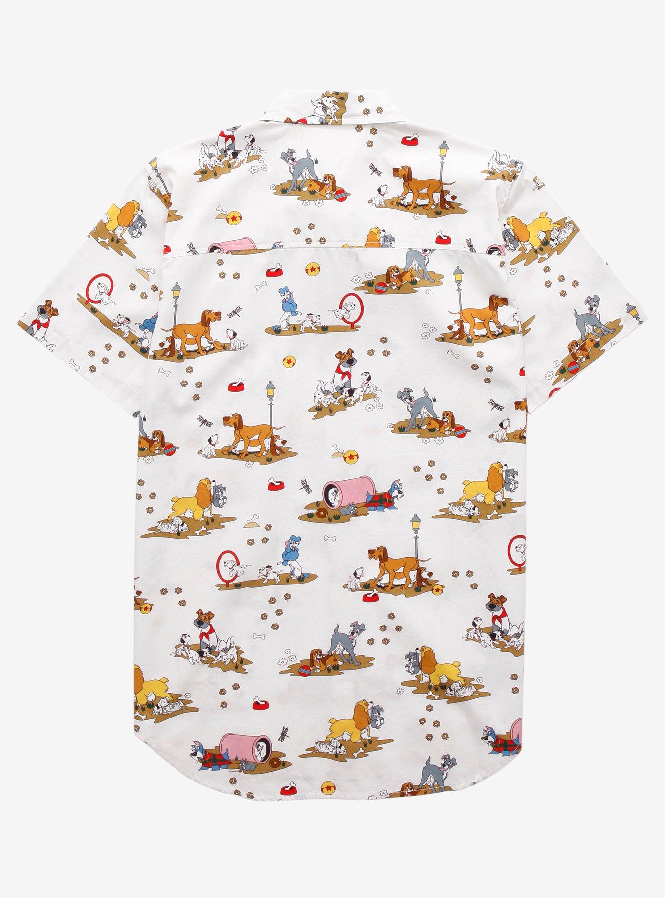 Disney Dogs Woven Button-Up - BoxLunch Exclusive, BEIGE, alternate