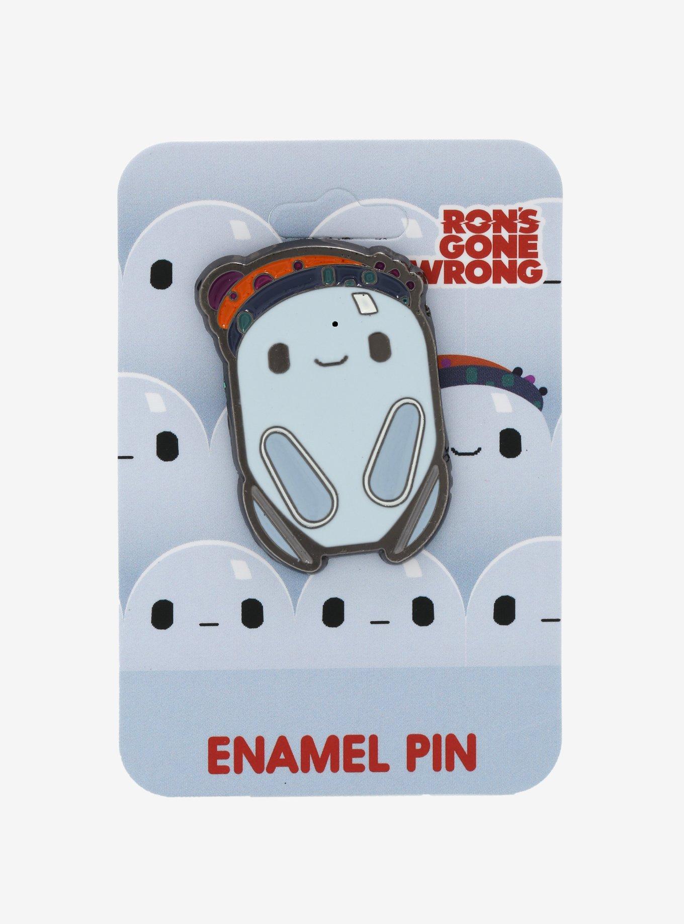 Ron's Gone Wrong Ron with Beanie Enamel Pin - BoxLunch Exclusive, , alternate