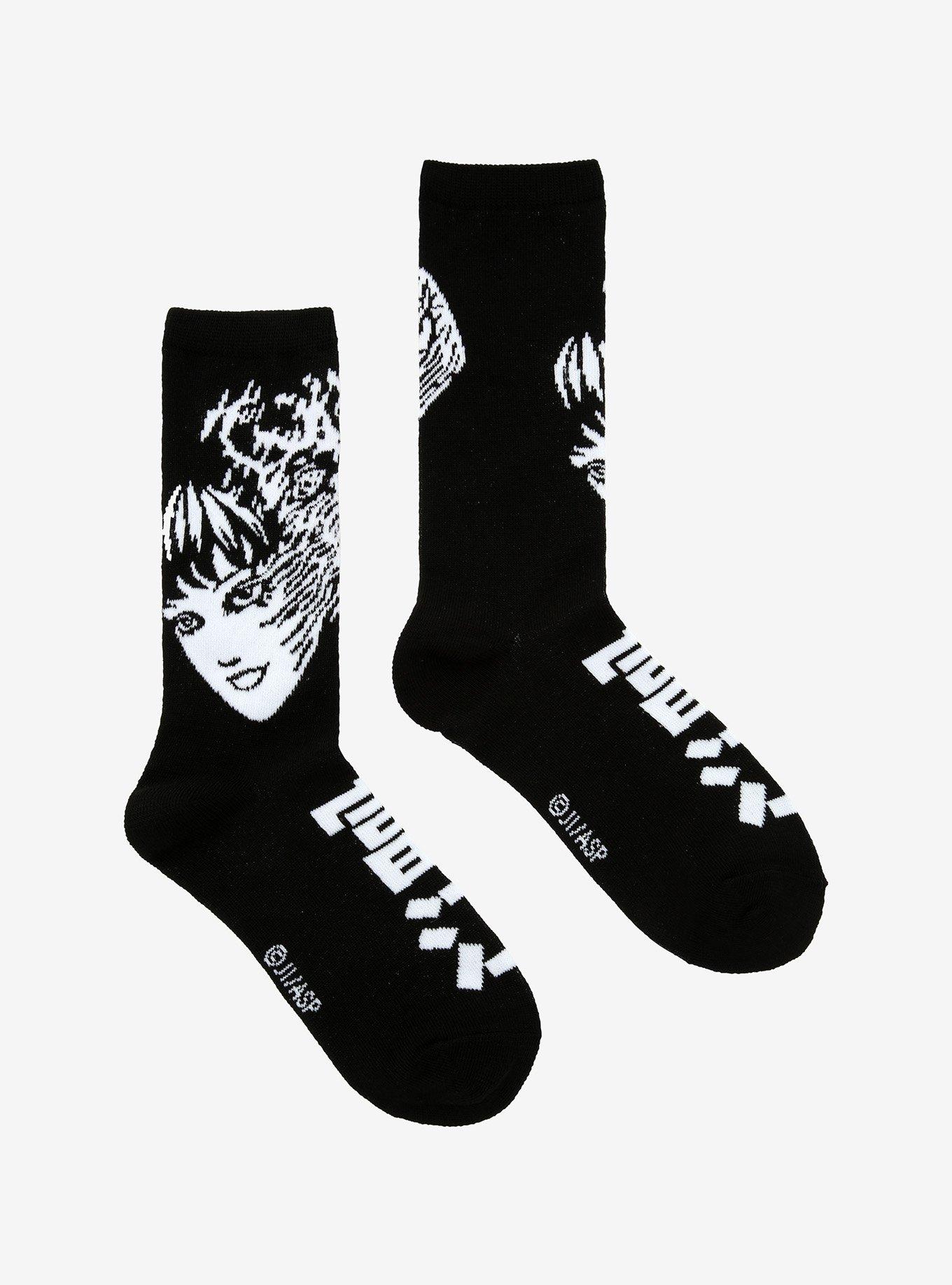Junji Ito Tomie Face Crew Socks, , alternate