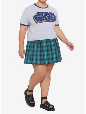 Her Universe Star Wars Neon Logo Ringer T-Shirt Plus Size Her Universe Exclusive, , hi-res