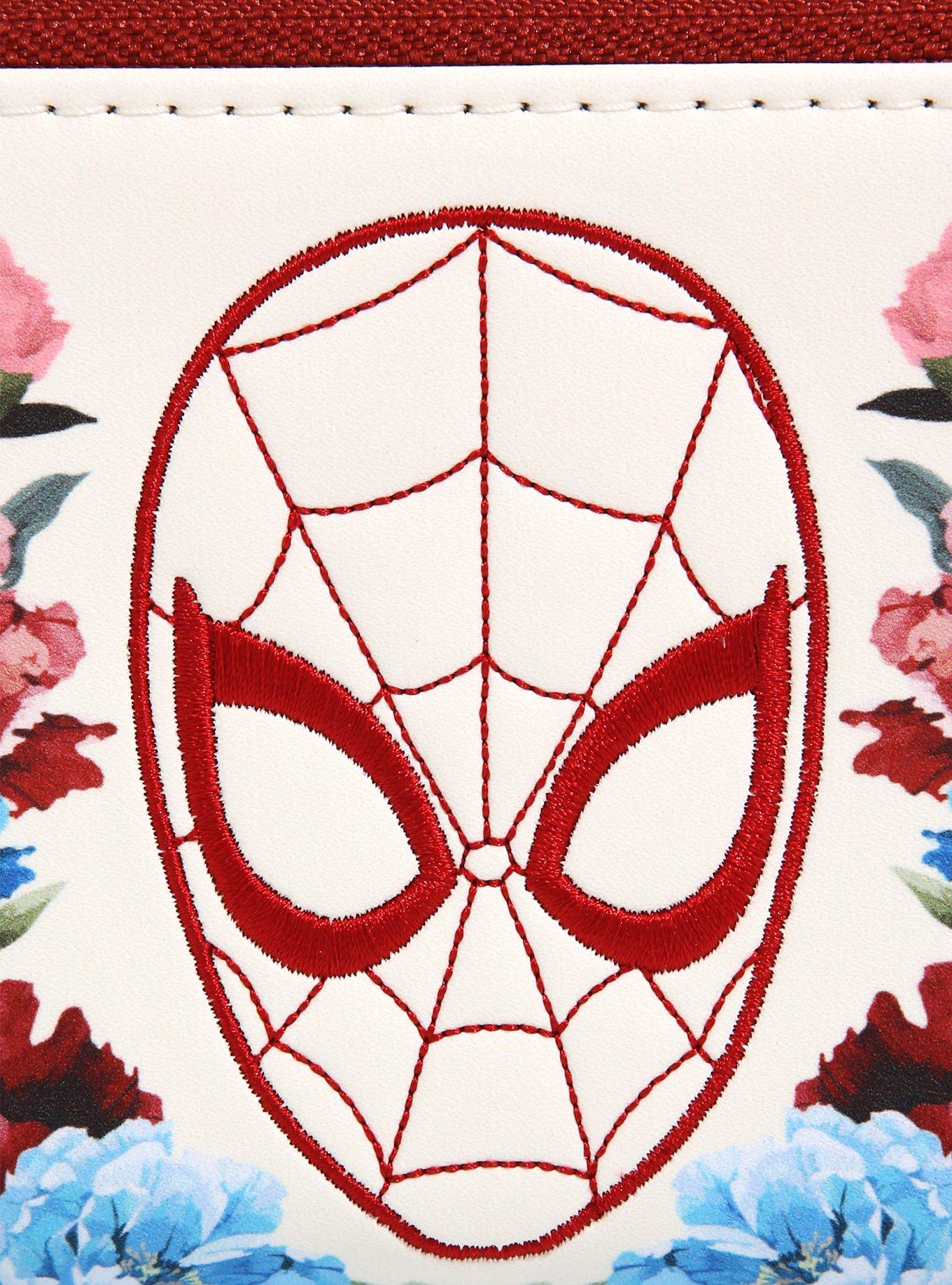 Loungefly Marvel Spider-Man Floral Wallet, , alternate