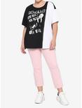 Her Universe Disney Cruella Zipper Split Girls T-Shirt Plus Size, WHITE, alternate