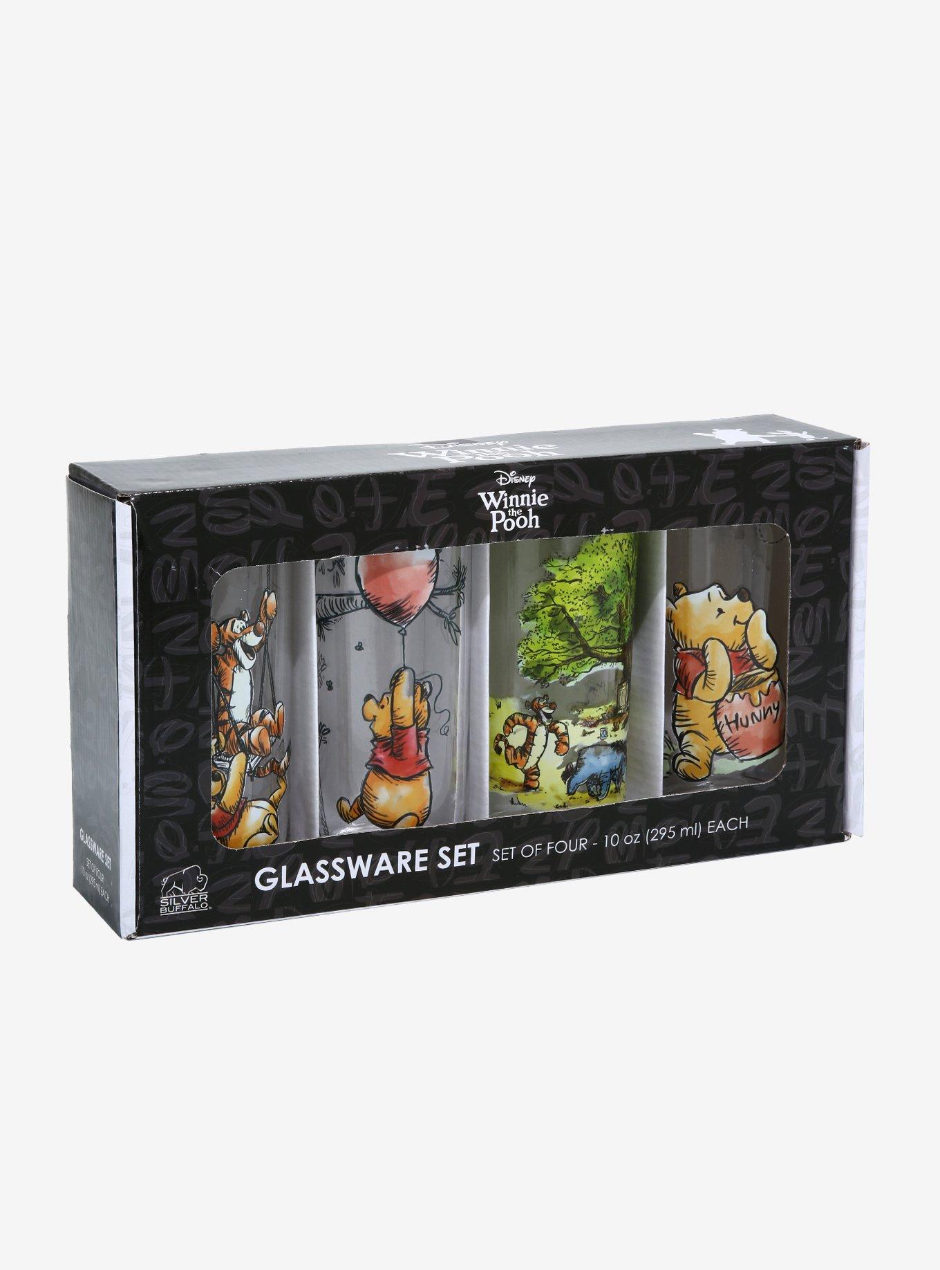 Disney Winnie the Pooh Sketch Scenes Glass Set