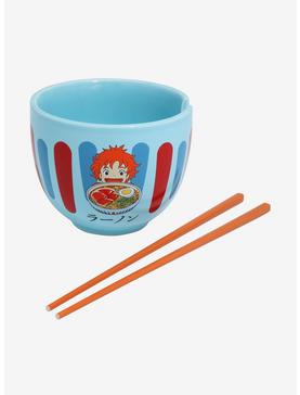 Her Universe Studio Ghibli Ponyo Katakana Ramen Bowl with Chopsticks - BoxLunch Exclusive, , hi-res