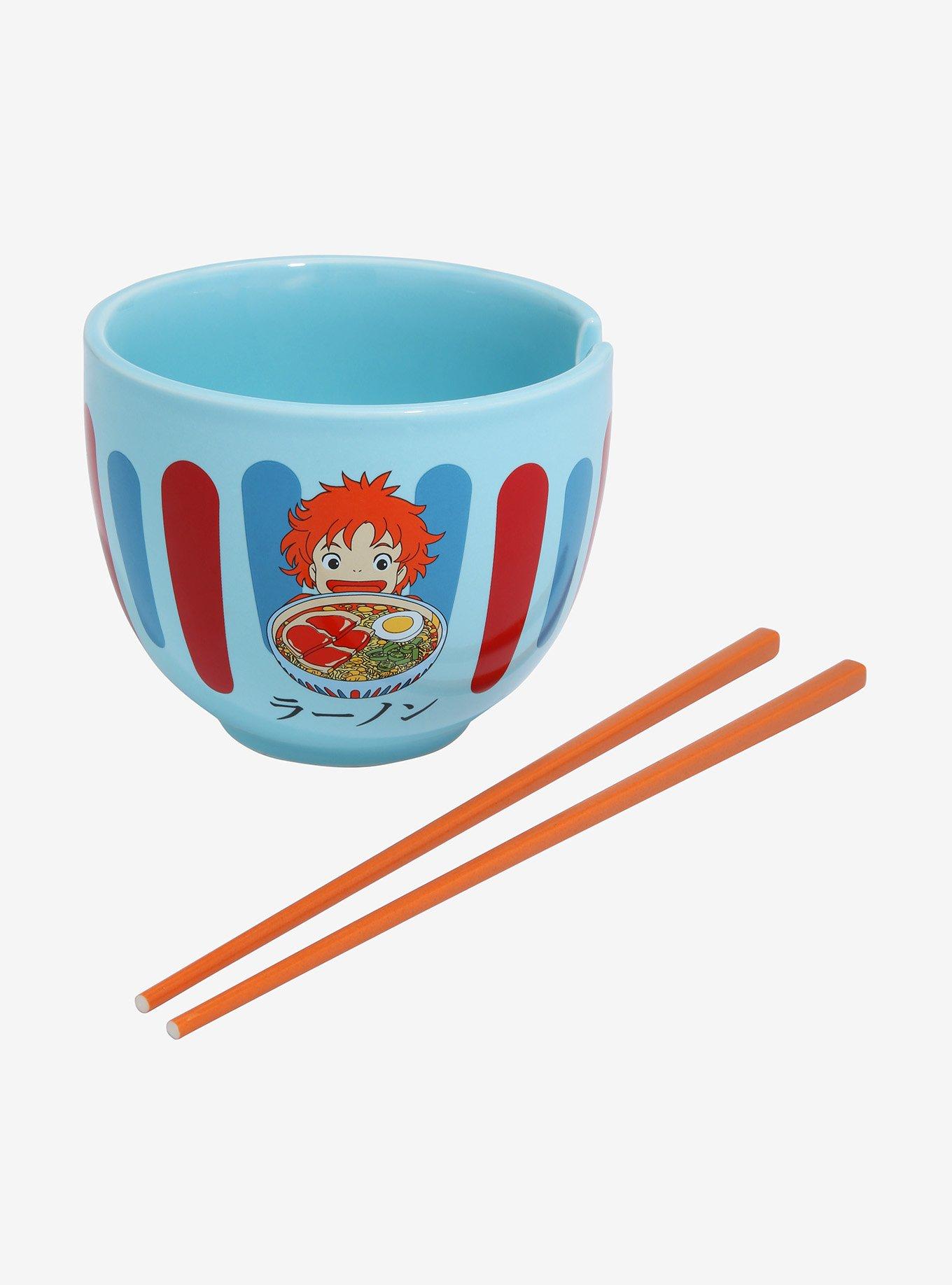 Her Universe Studio Ghibli Ponyo Katakana Ramen Bowl with Chopsticks - BoxLunch Exclusive, , alternate
