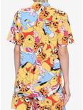Disney Winnie The Pooh Allover Character Girls Resort Woven Button-Up, MULTI, alternate