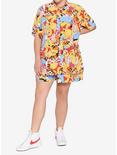 Disney Winnie The Pooh Allover Character Girls Resort Woven Button-Up Plus Size, MULTI, alternate