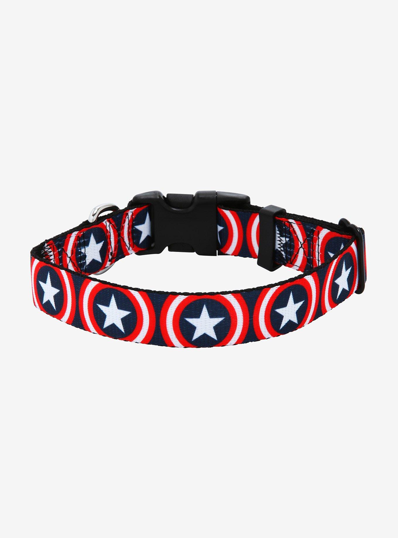 Marvel Captain America Logo Dog Collar, MULTI, alternate
