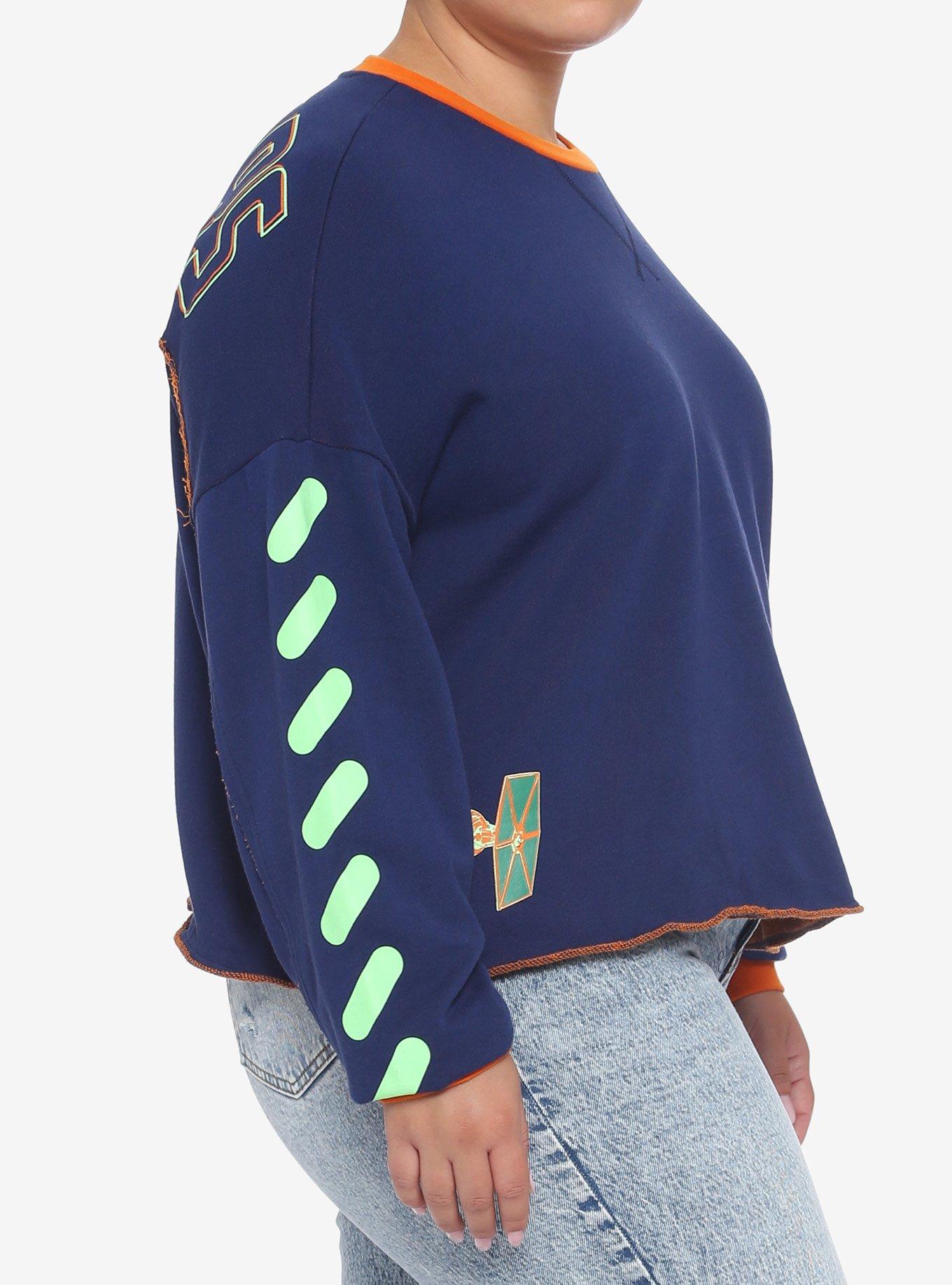 Her Universe Star Wars Galactic Empire Neon Sweatshirt Plus Size Her Universe Exclusive, MULTI, alternate