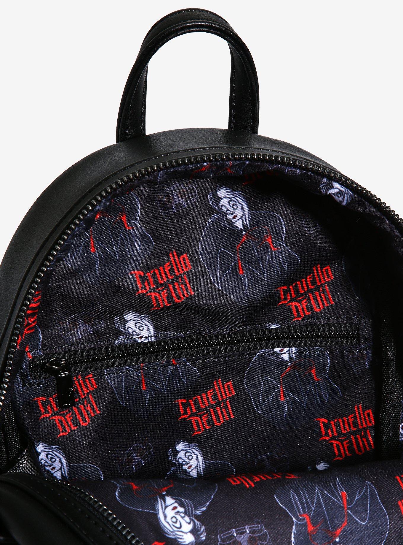 Loungefly Disney 101 Dalmatians Cruella Figural Mini Backpack, , alternate