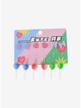 Heart Lollipop Glitter Earring Set, , alternate