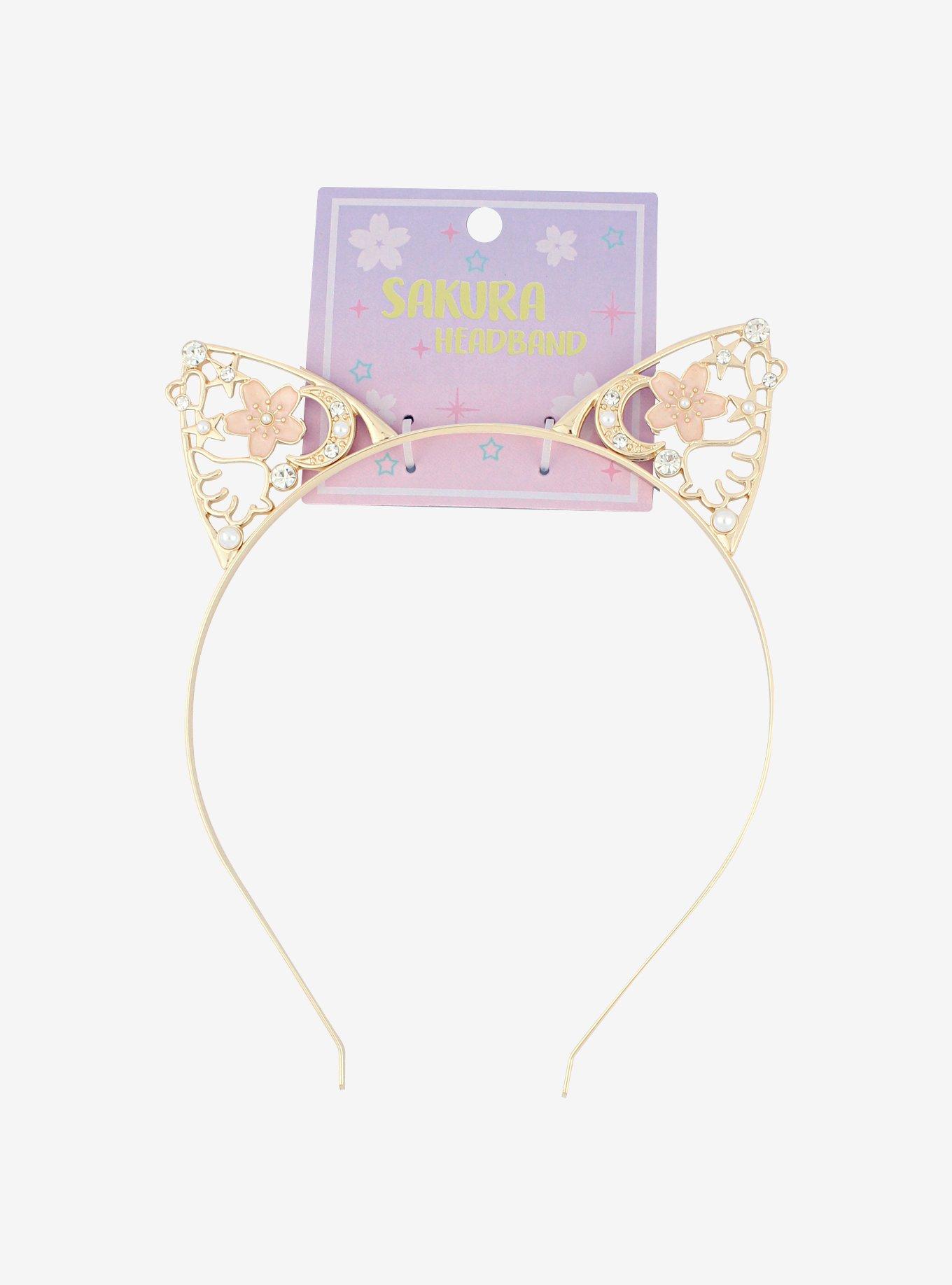 Sakura Wing Cat Ear Headband, , alternate