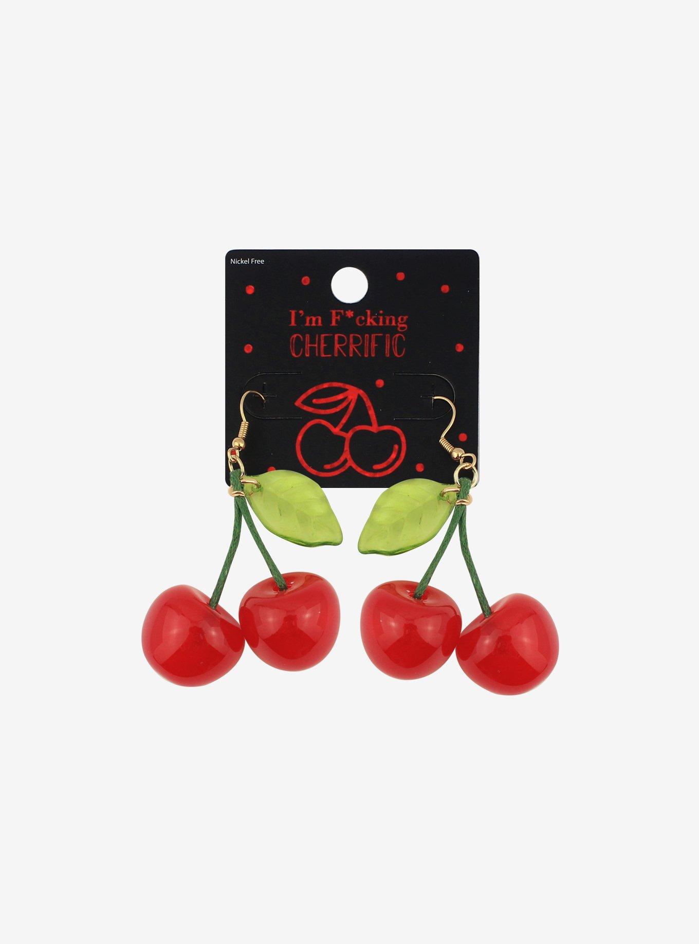 Cherry Drop Earrings, , alternate