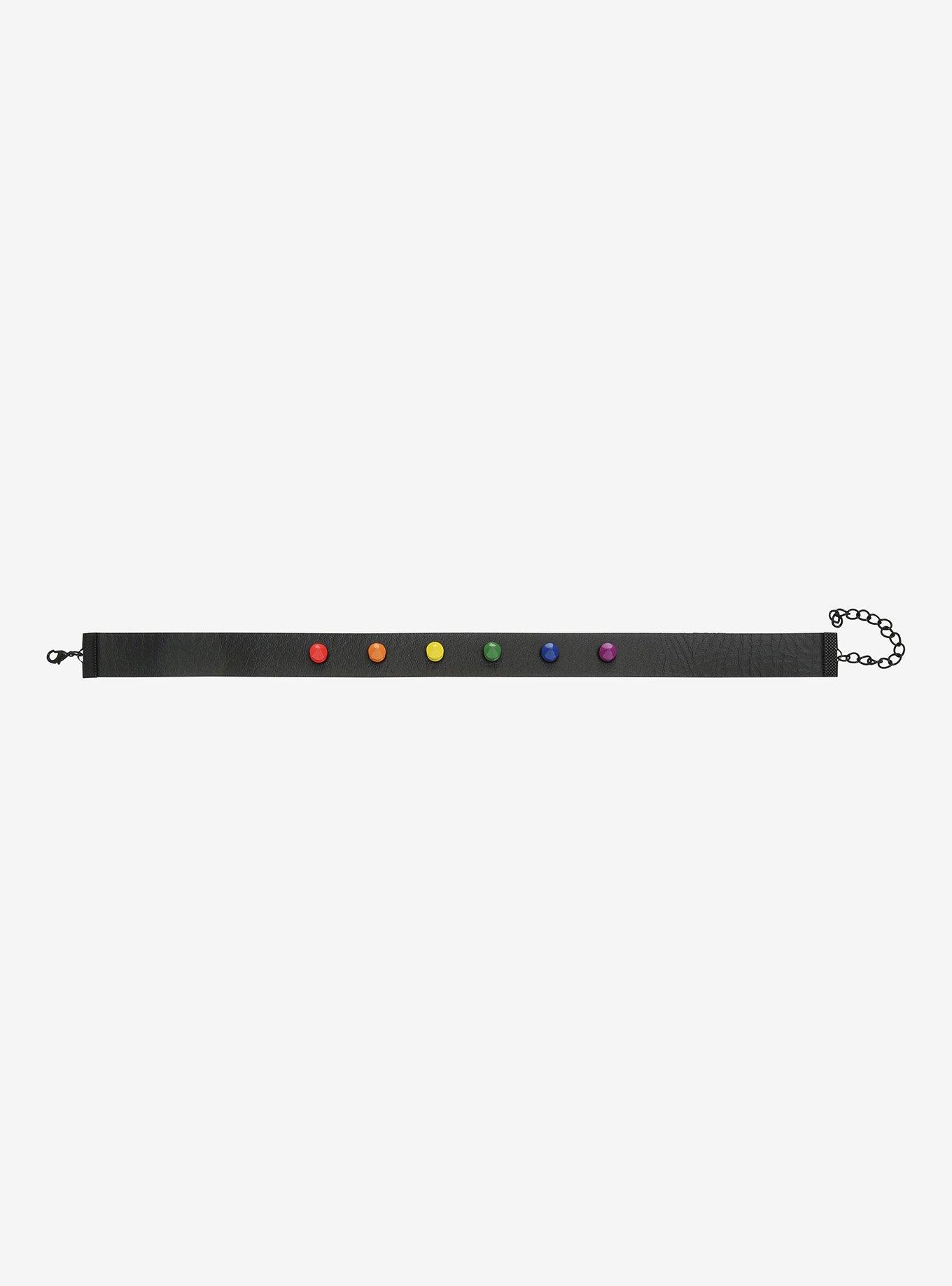 Rainbow Spike Choker, , alternate