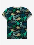 Jurassic Park Dinosaur Allover Print Toddler Ringer T-Shirt - BoxLunch Exclusive, CAMO, alternate