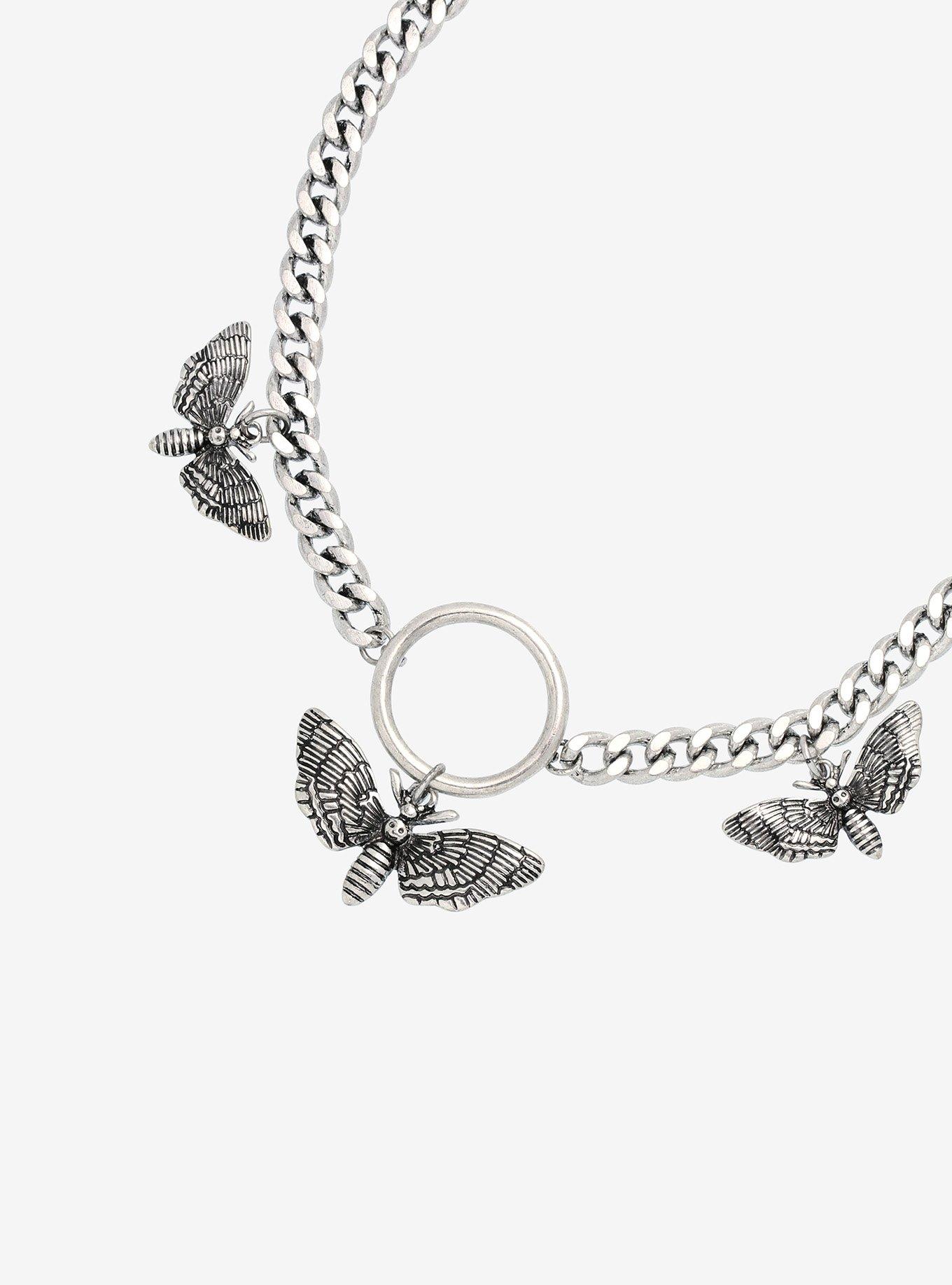 Death Moth O-Ring Chain Choker, , alternate