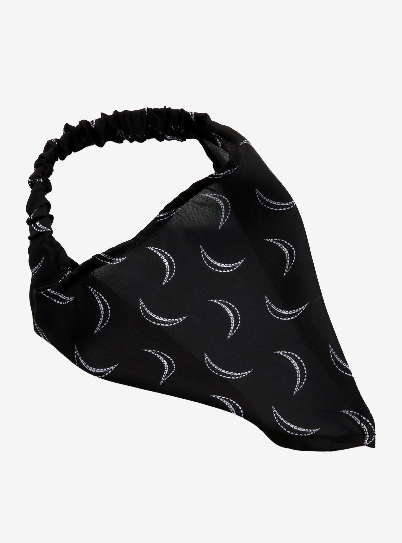 Crescent Moon Scarf Headband, , alternate