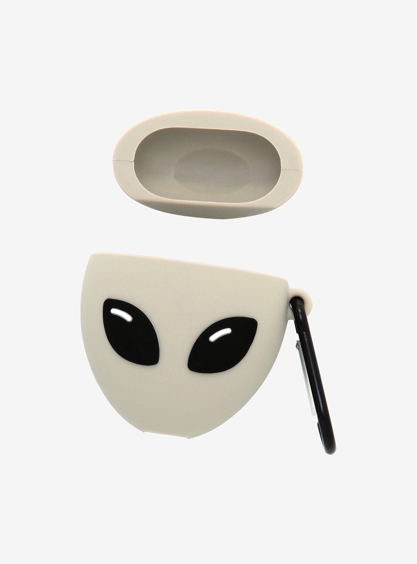 Grey Alien Wireless Earbud Case Cover, , alternate