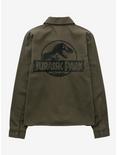 Jurassic Park T-Rex Logo Utility Shacket - BoxLunch Exclusive, ARMY GREEN, alternate
