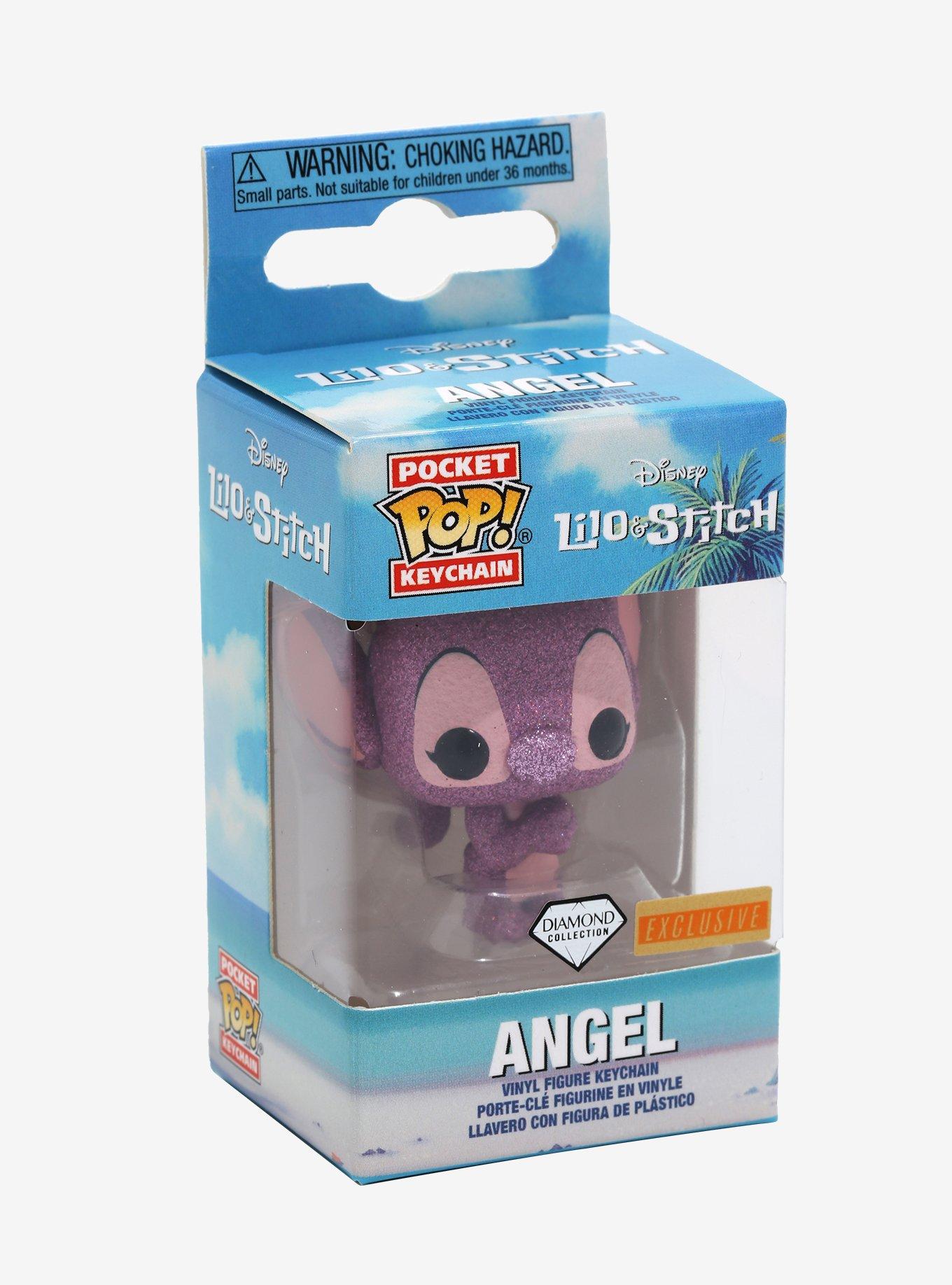 Funko Pocket Pop! Disney Lilo & Stitch Angel Diamond Collection Vinyl Keychain, , alternate