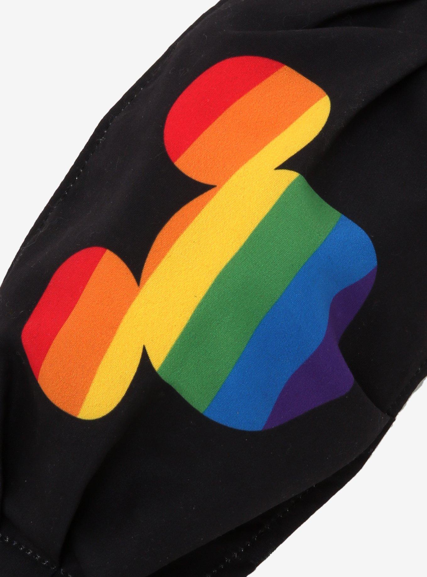 Disney Mickey Mouse Rainbow Fashion Face Mask, , alternate
