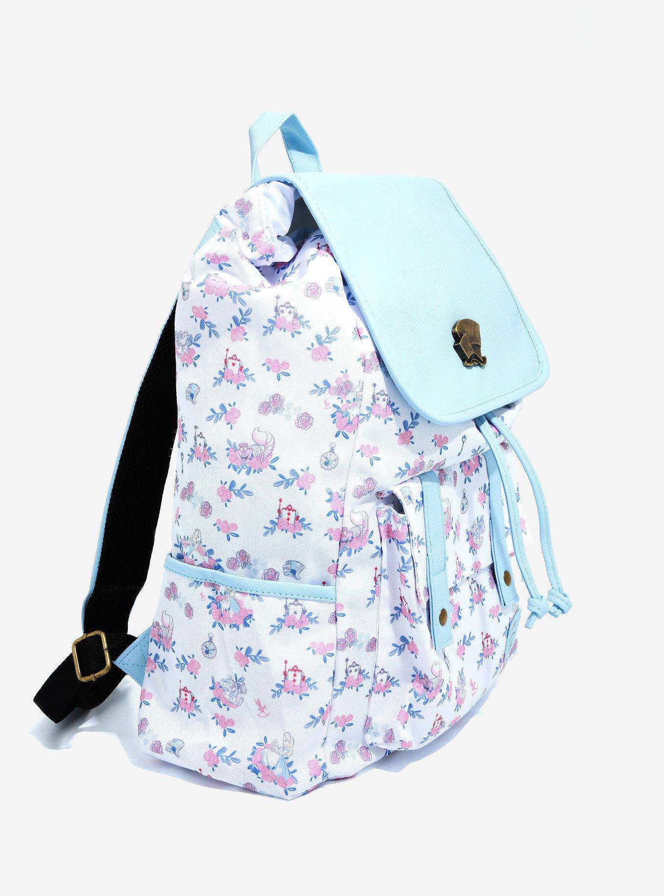 Loungefly Disney Alice In Wonderland Floral Slouch Backpack, , alternate
