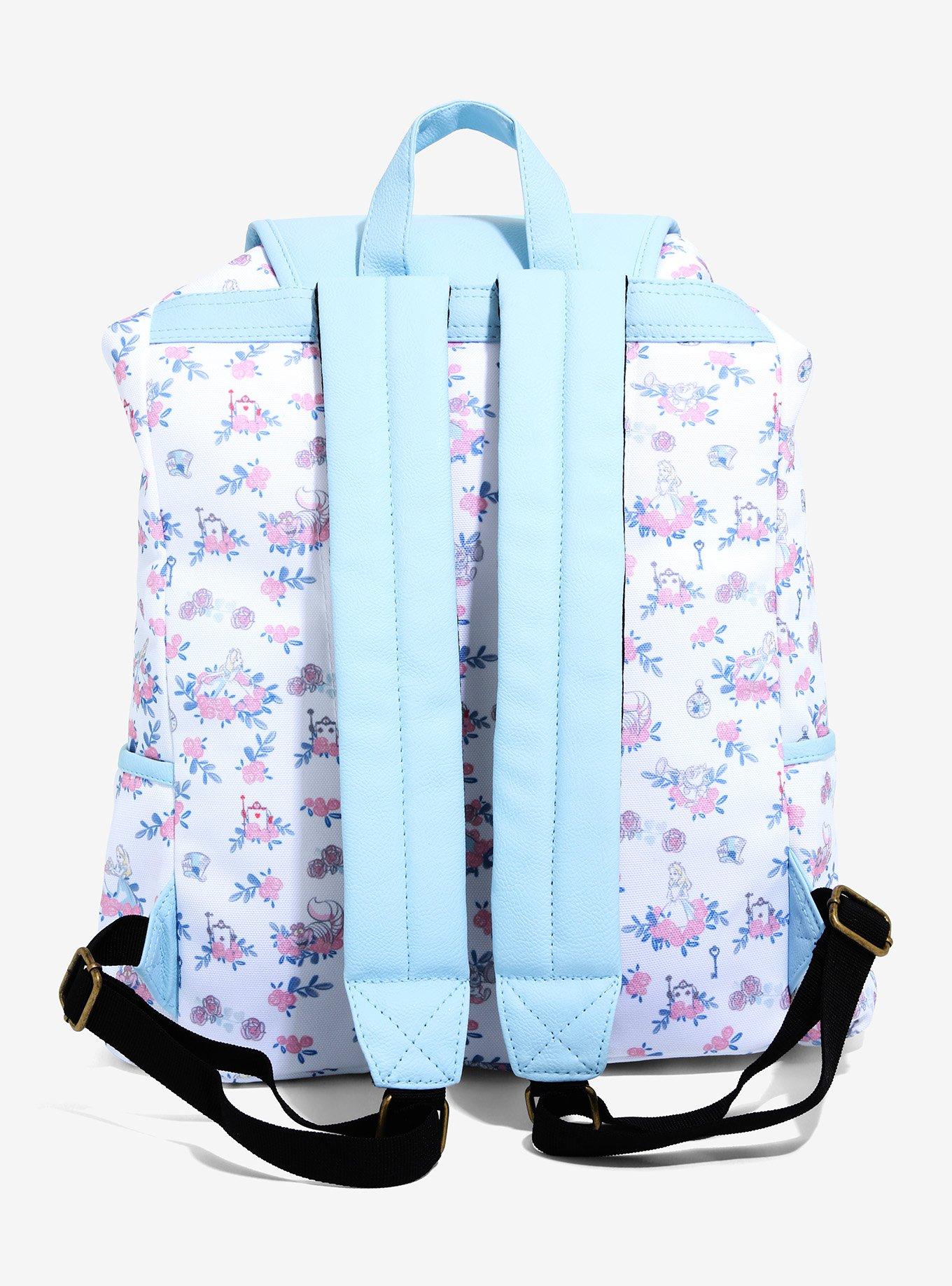 Loungefly Disney Alice In Wonderland Floral Slouch Backpack, , alternate