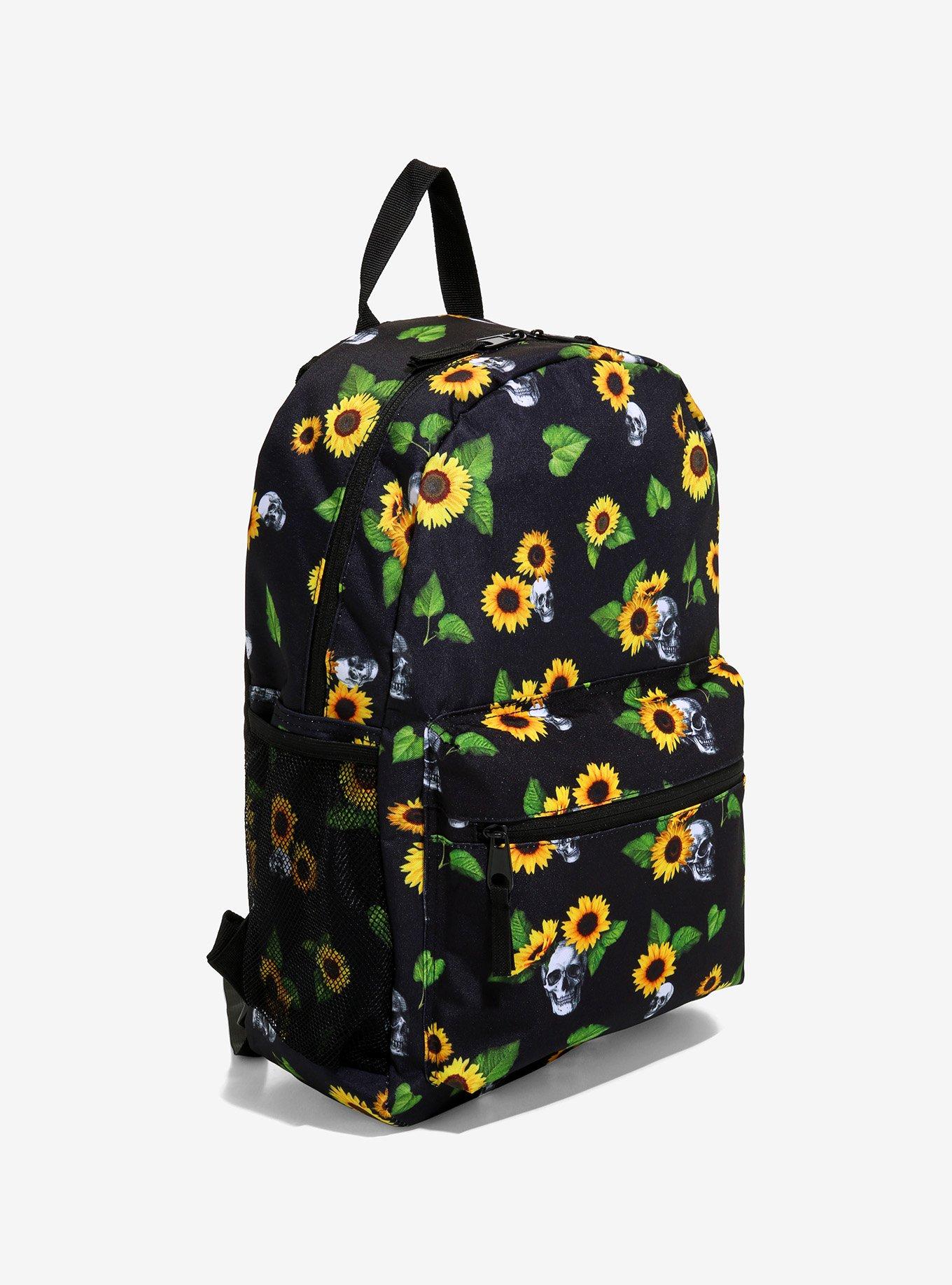 Sunflower & Skull Backpack, , alternate