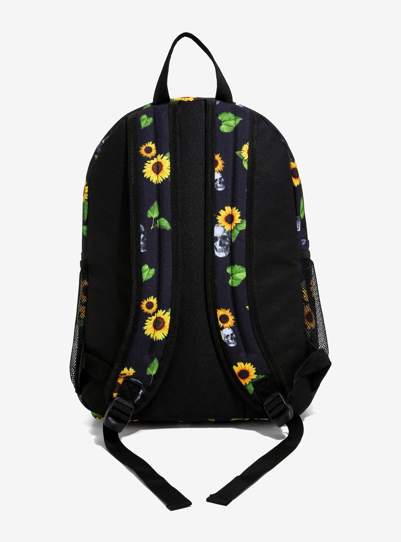 Sunflower & Skull Backpack, , alternate