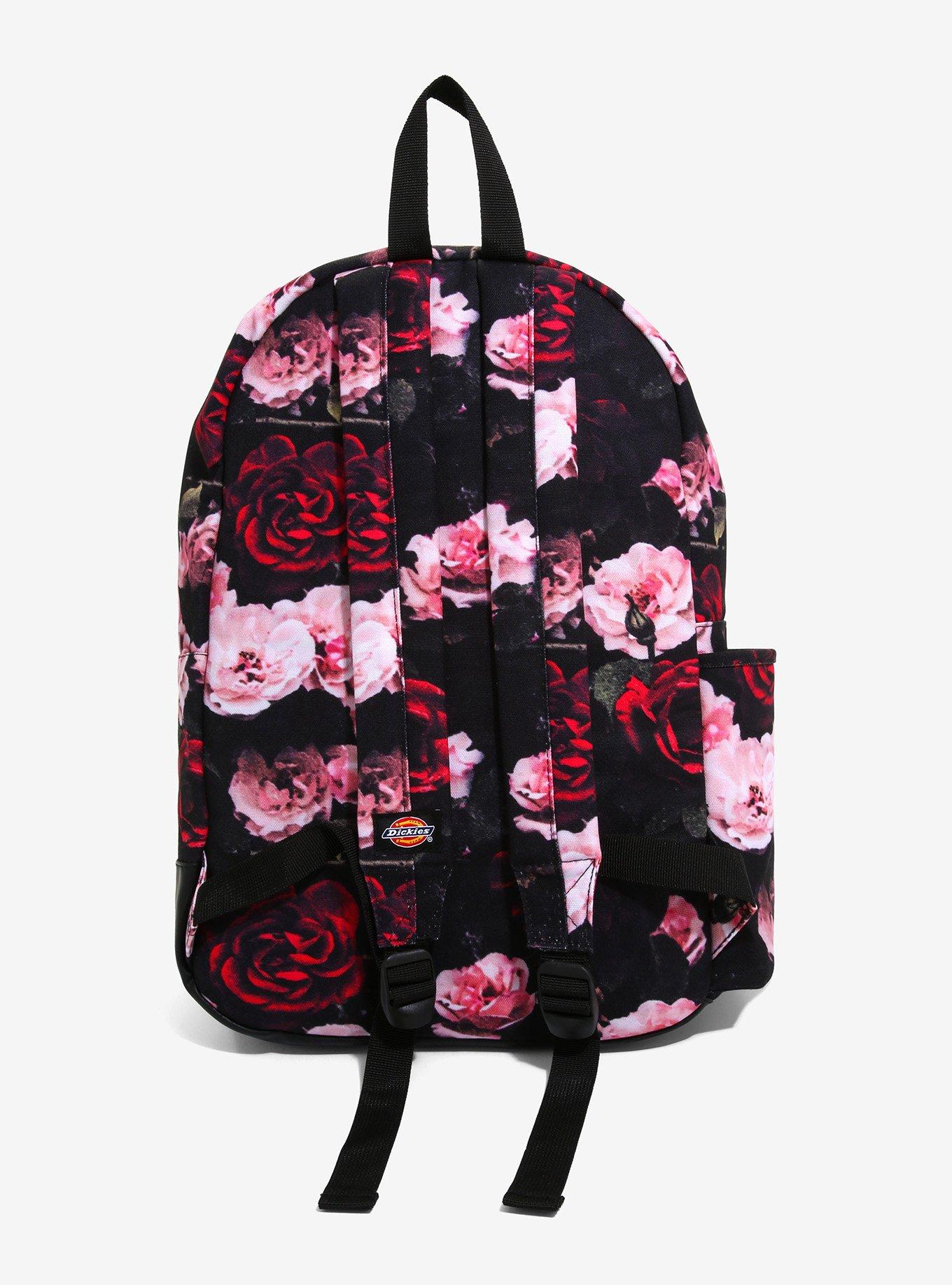 Dickies Dark Floral Canvas Backpack, , alternate