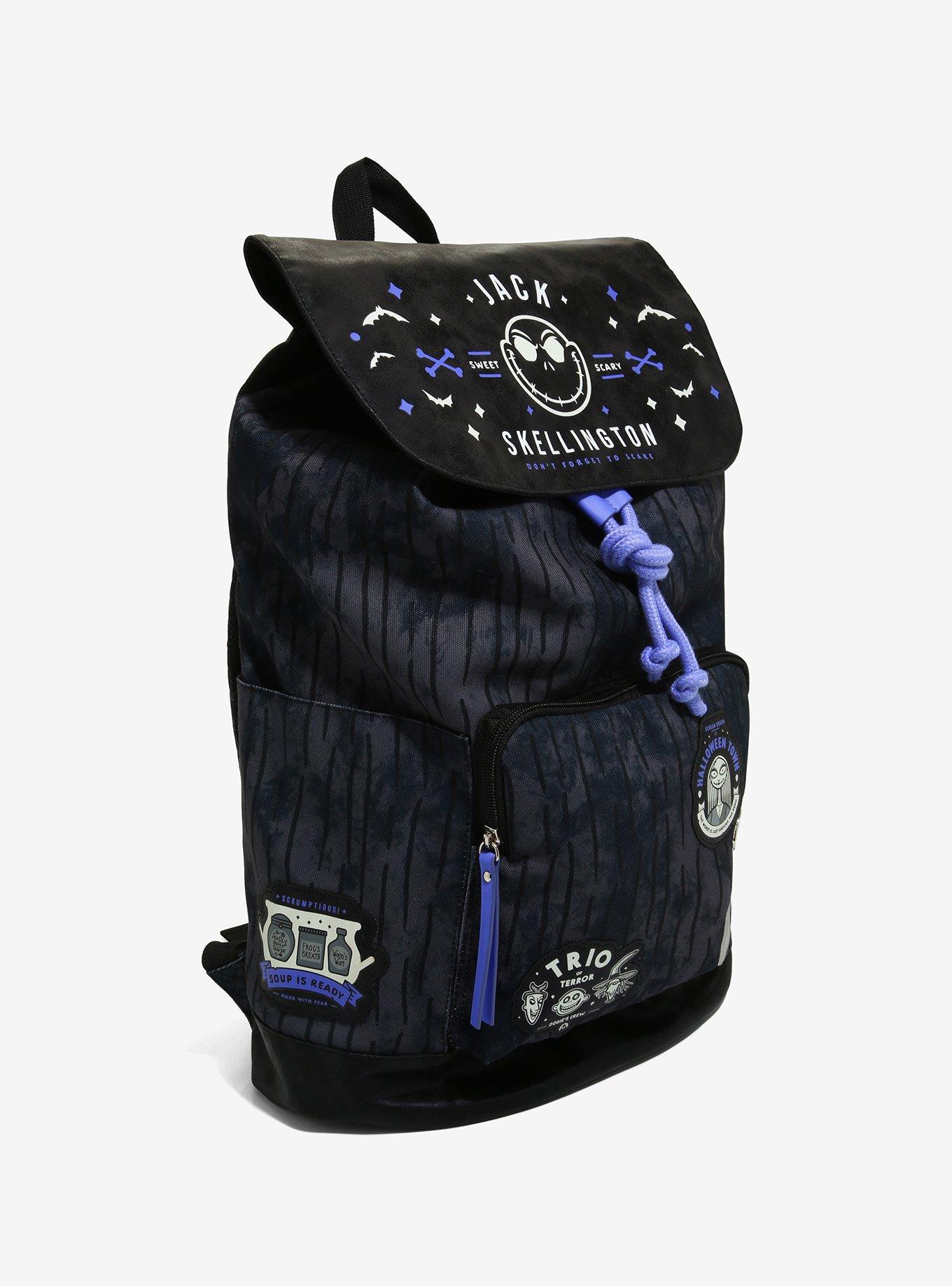 The Nightmare Before Christmas Sweet & Scary Glow-In-The-Dark Slouch Backpack, , alternate