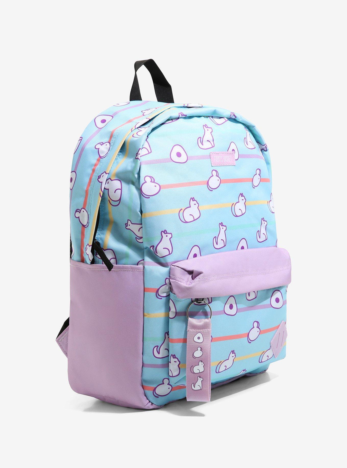 Fruits Basket Pastel Animals Backpack, , alternate