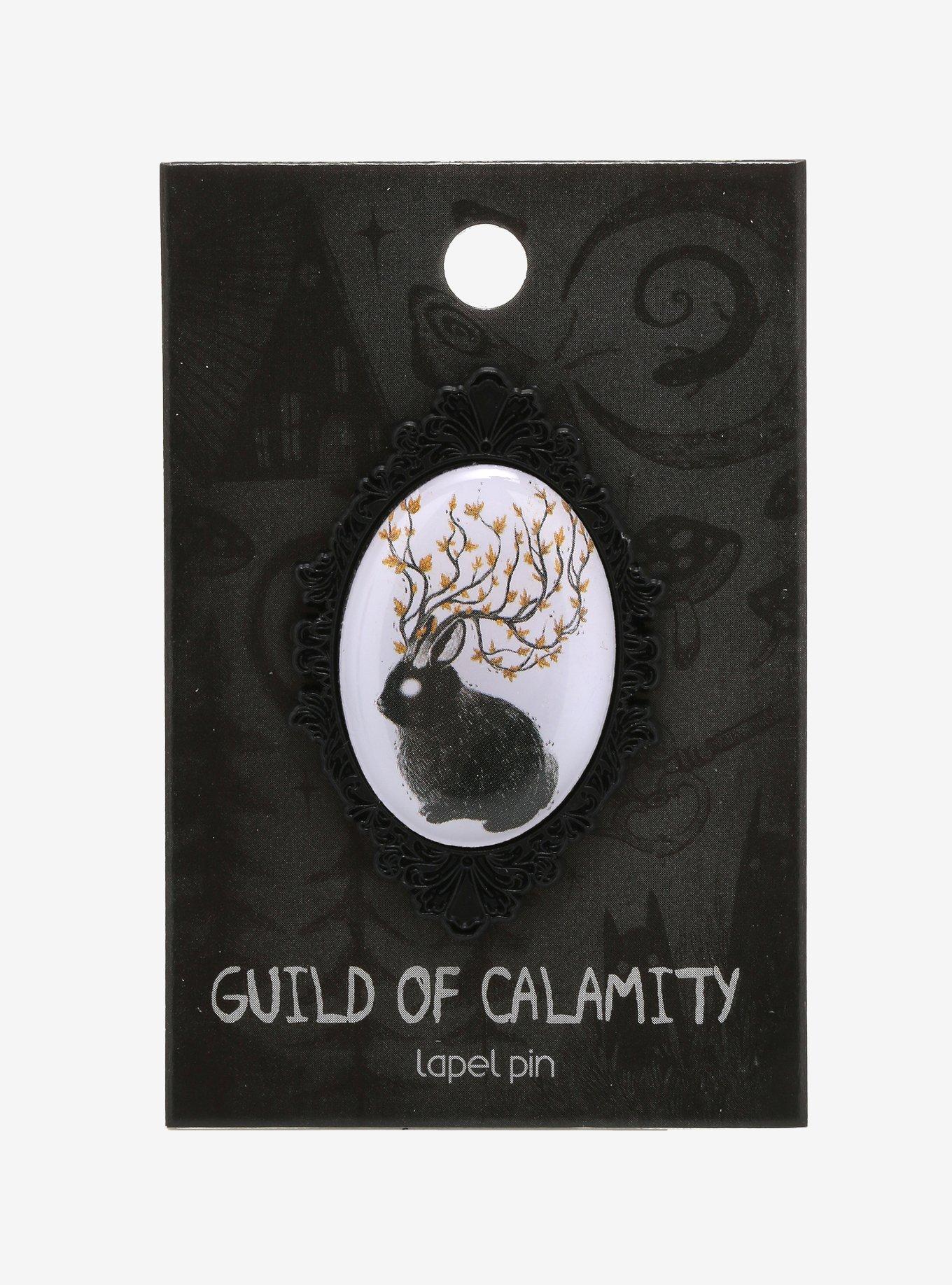 Jackalope Leaves Enamel Pin By Guild Of Calamity, , alternate