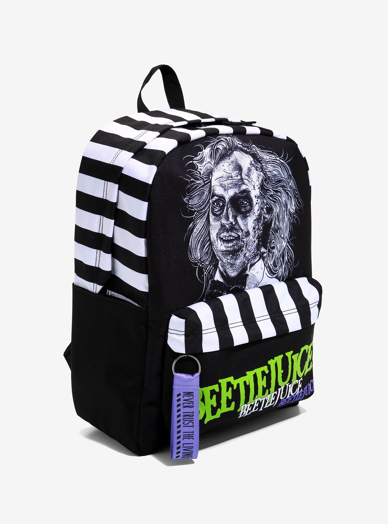 Beetlejuice Portrait Stripe Backpack, , alternate