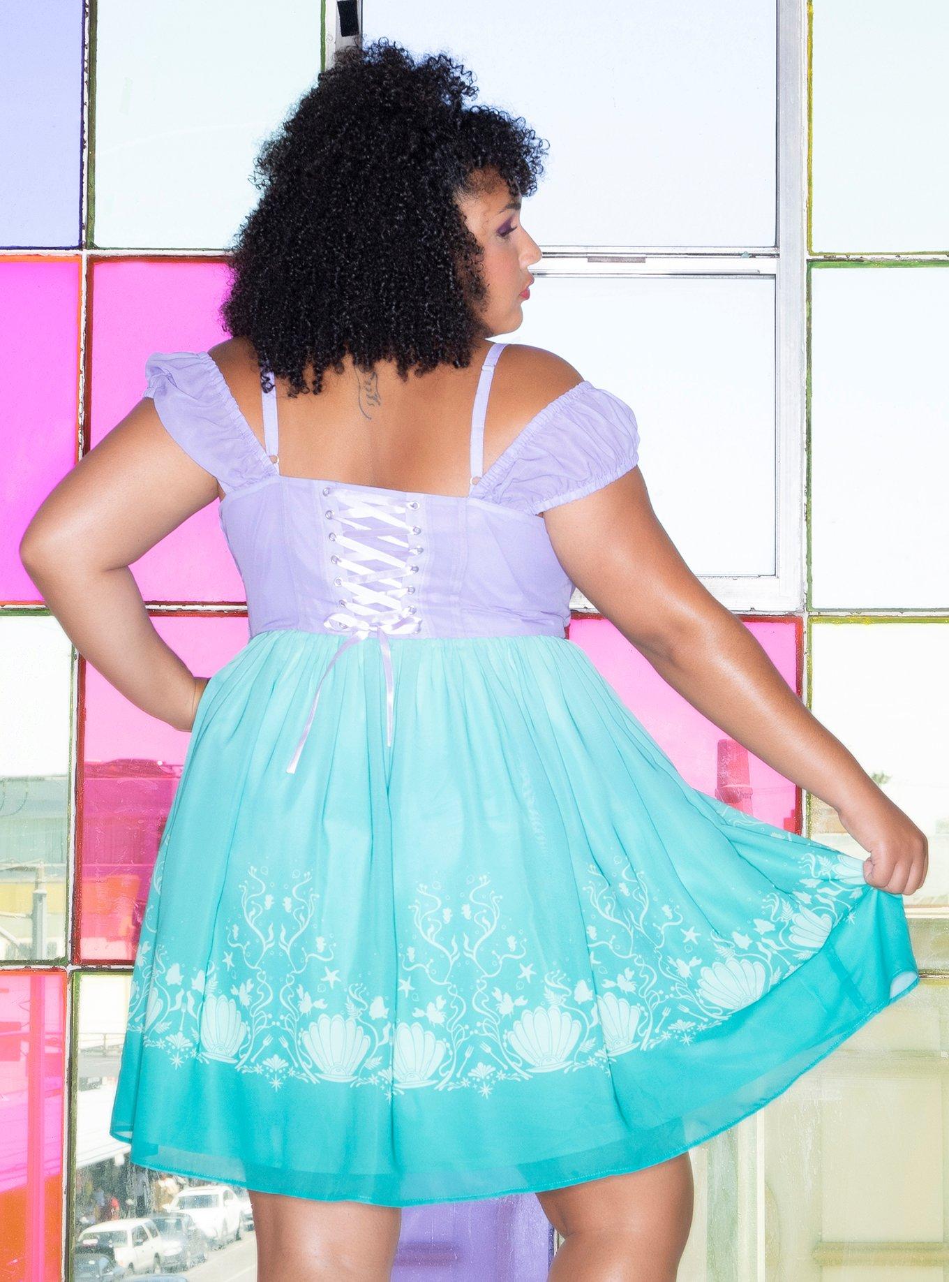 Disney Princess Ariel Dress Plus Size, MULTI, alternate