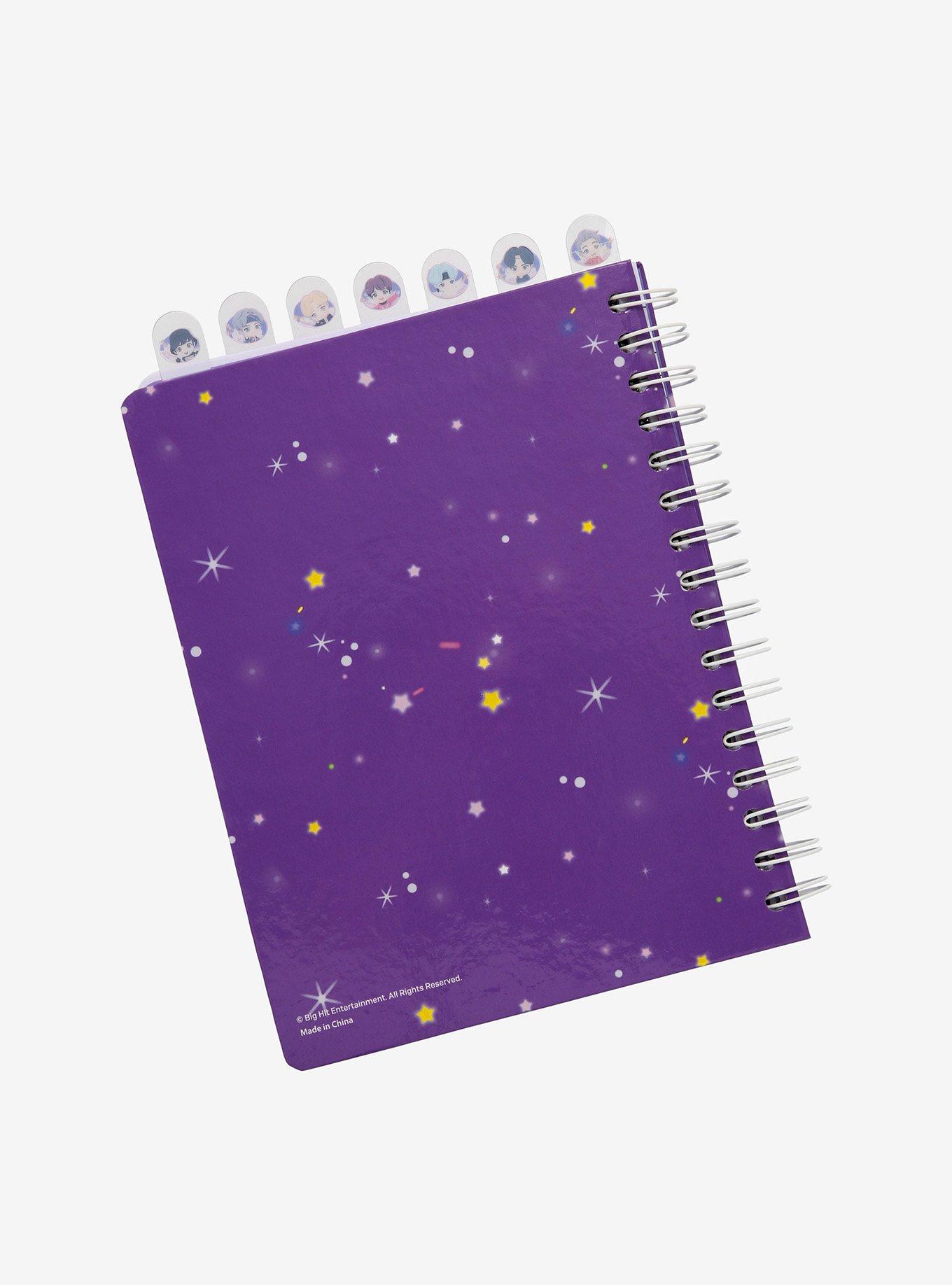 TinyTAN Character Purple Tabbed Journal Inspired By BTS, , alternate