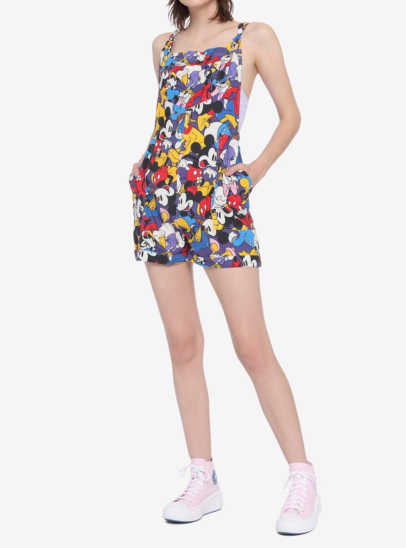 Disney The Sensational Six Tie Linen Shortalls, MULTI, alternate