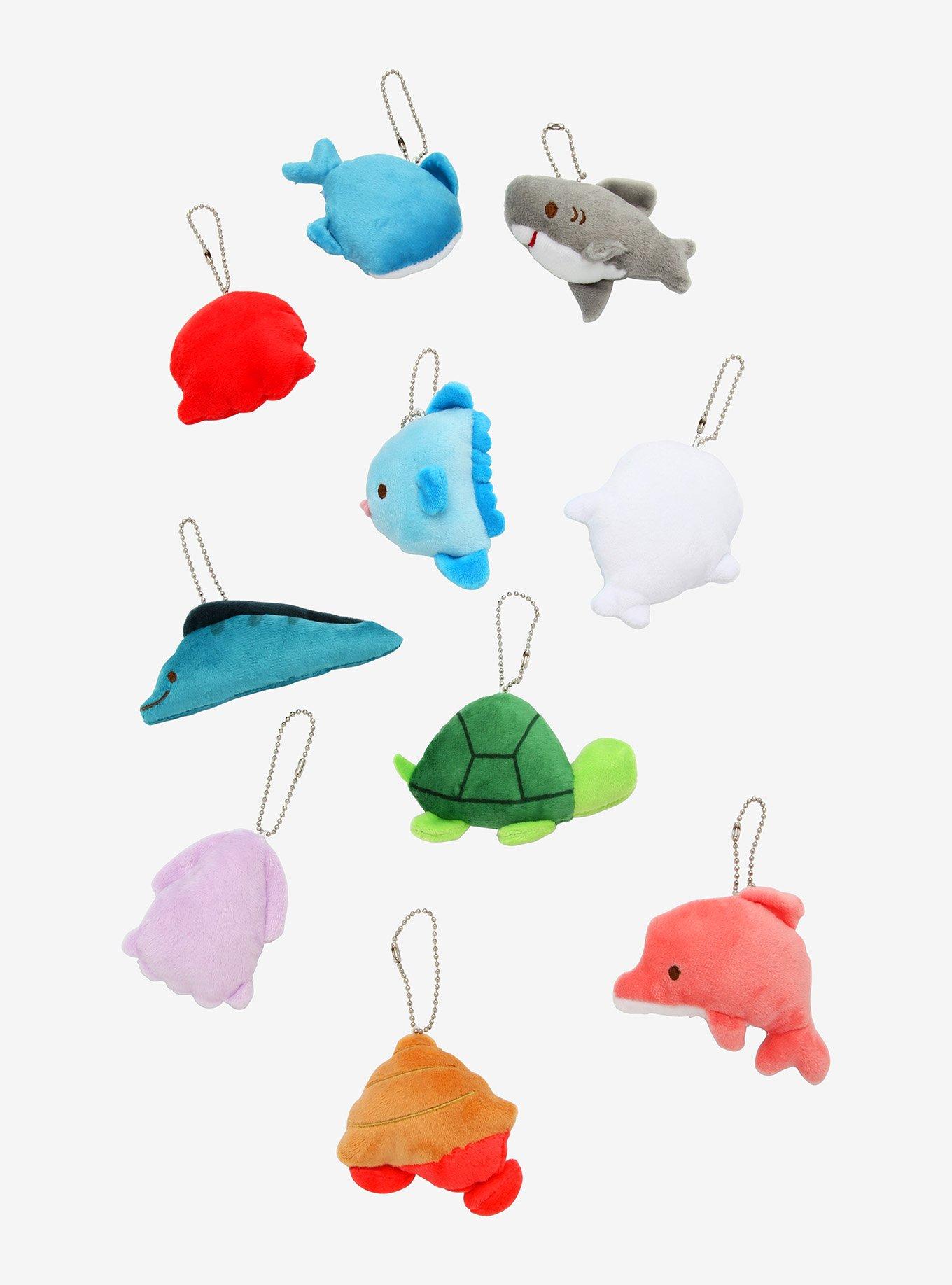 Sea Life Assorted Blind Bag Mini Plush Key Chain, , alternate