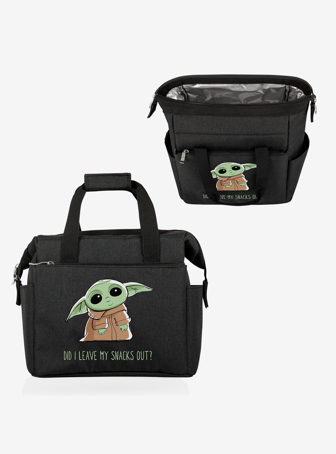 Star Wars The Mandalorian The Child On The Go Snacks Out Black Lunch Cooler, , alternate