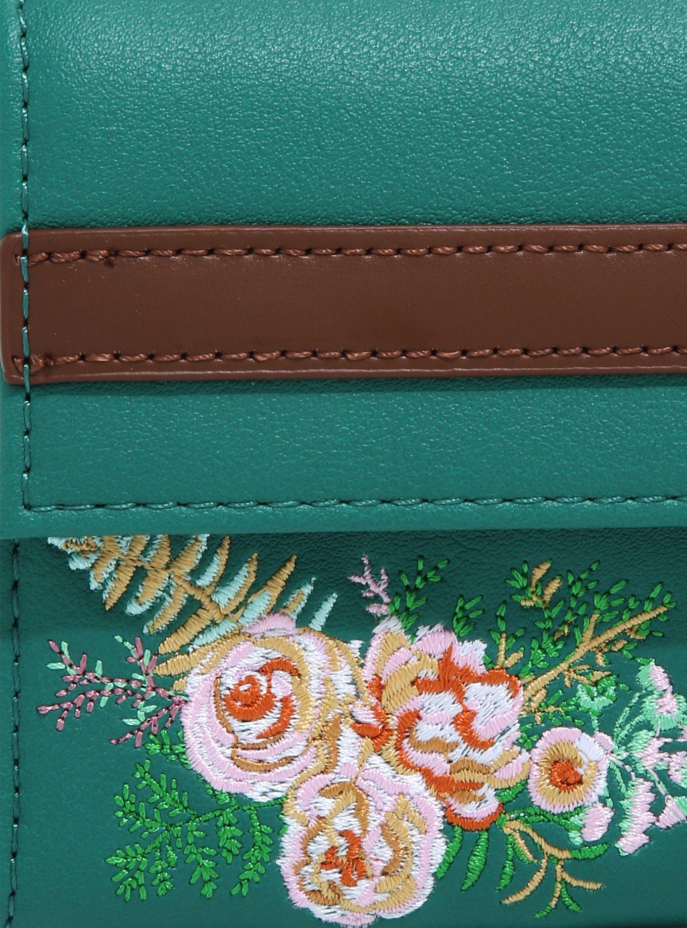 Loungefly Marvel Loki Floral Embroidered Wallet - BoxLunch Exclusive, , alternate