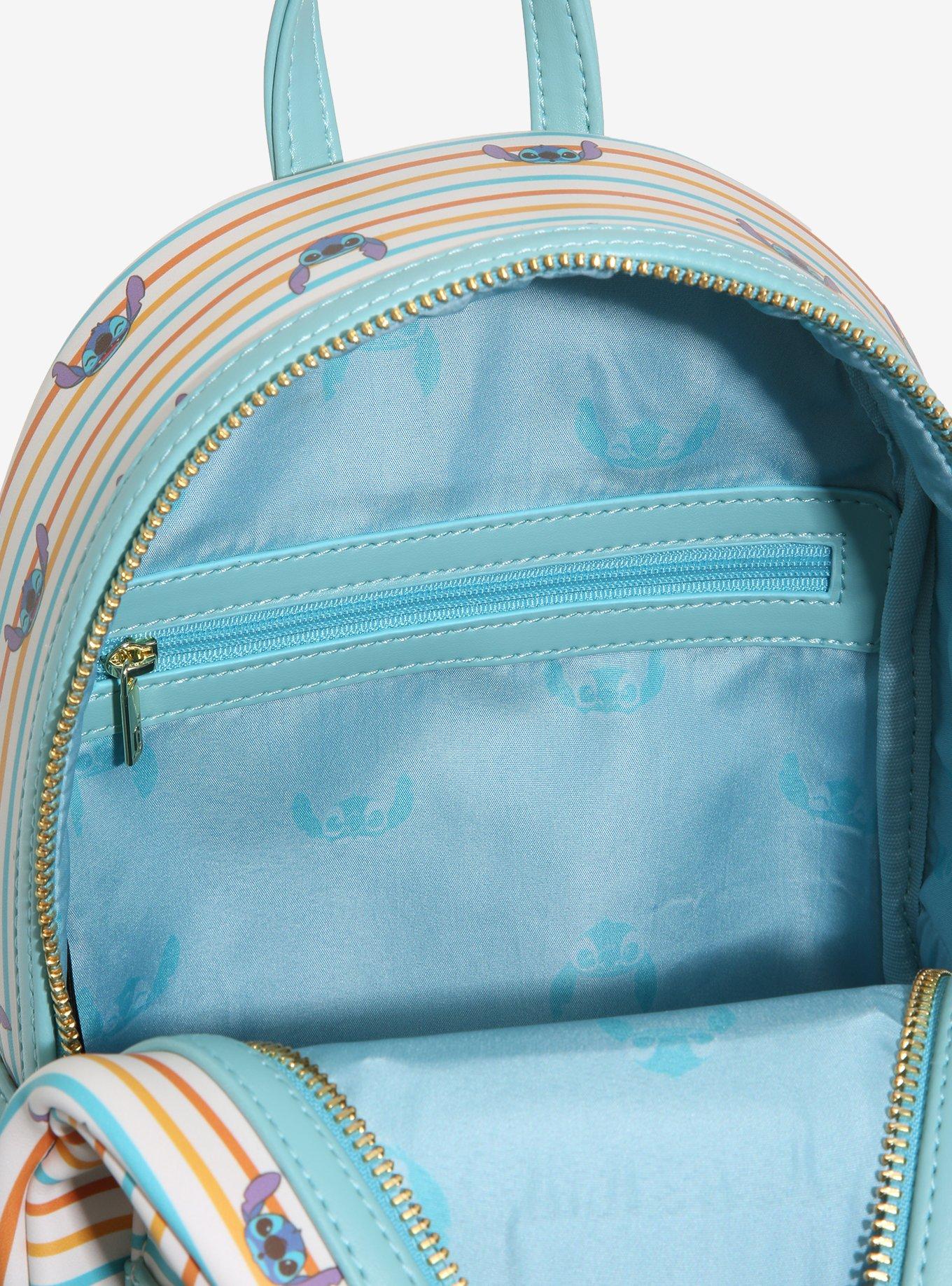 Loungefly Disney Lilo & Stitch Retro Stripes Mini Backpack - BoxLunch Exclusive, , alternate