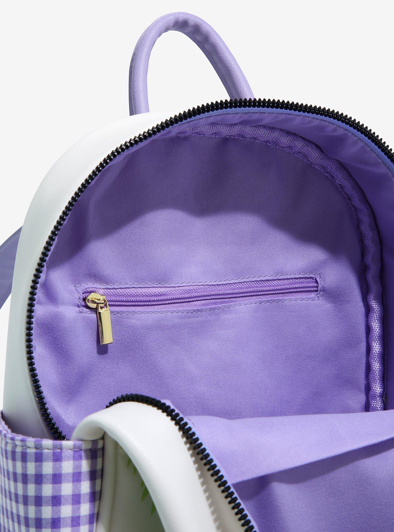 Her Universe Disney Alice in Wonderland Floral Gingham Mini Backpack Her Universe Disney ALICE IN WONDERLAND Floral Gingham Mini  main image 2