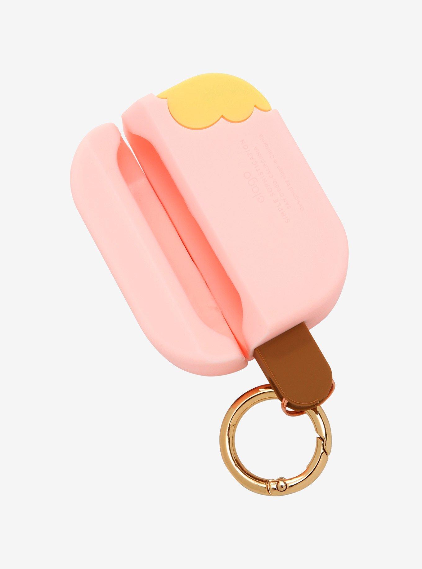 Pink Ice Cream Wireless Earbud Case Cover, , alternate