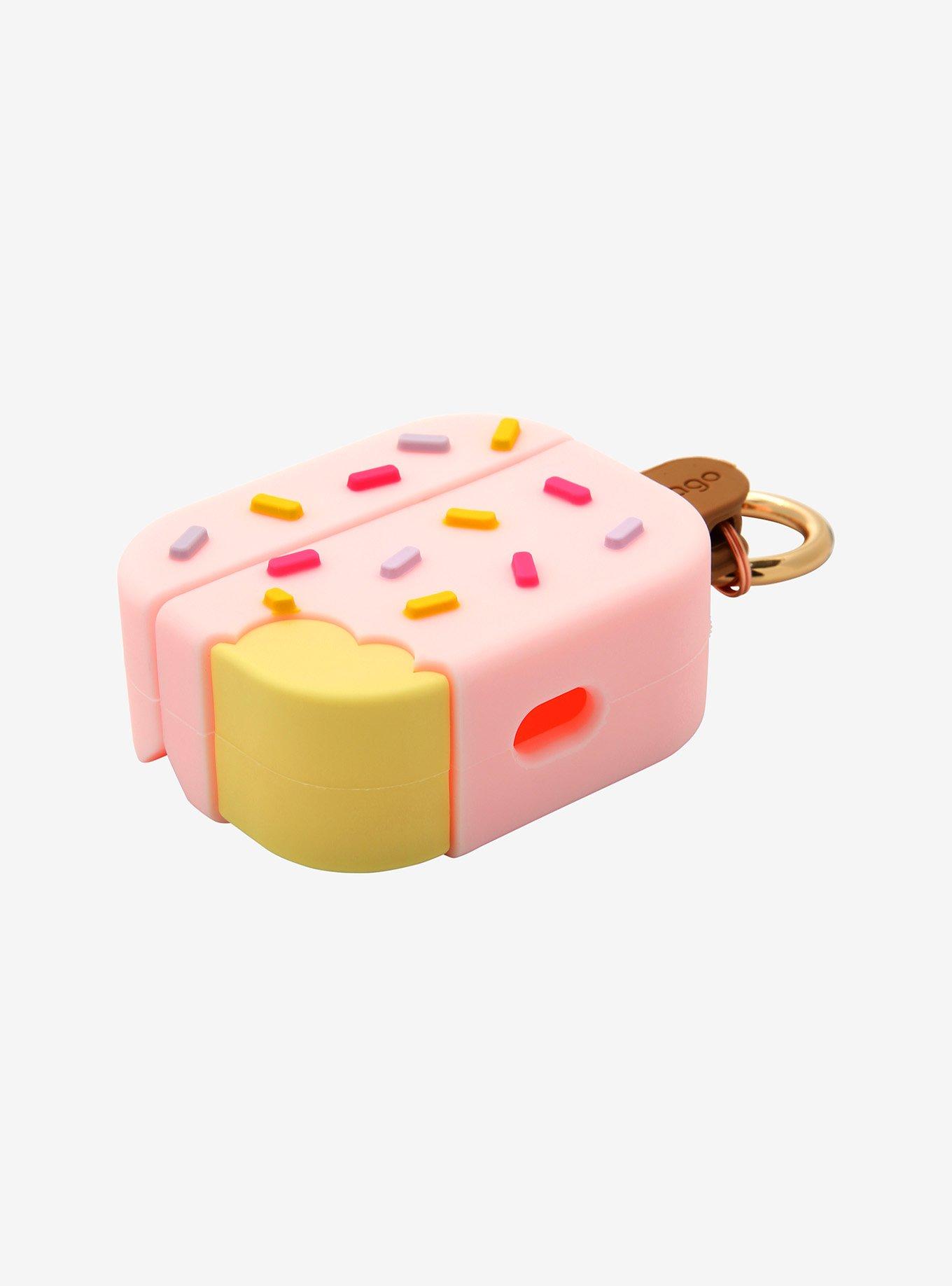 Pink Ice Cream Wireless Earbud Case Cover, , alternate