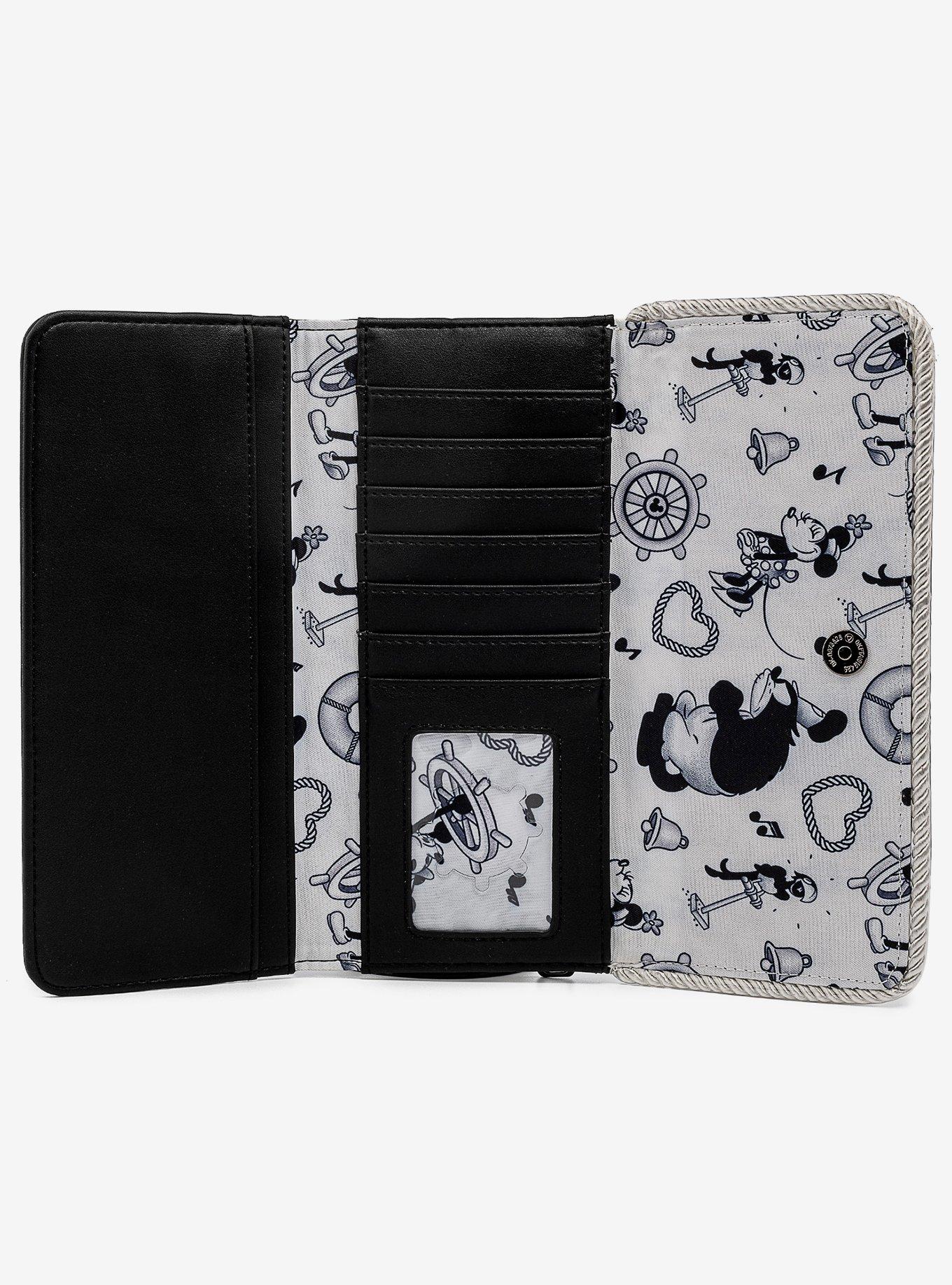 Loungefly Disney Steamboat Willie Flap Wallet, , alternate
