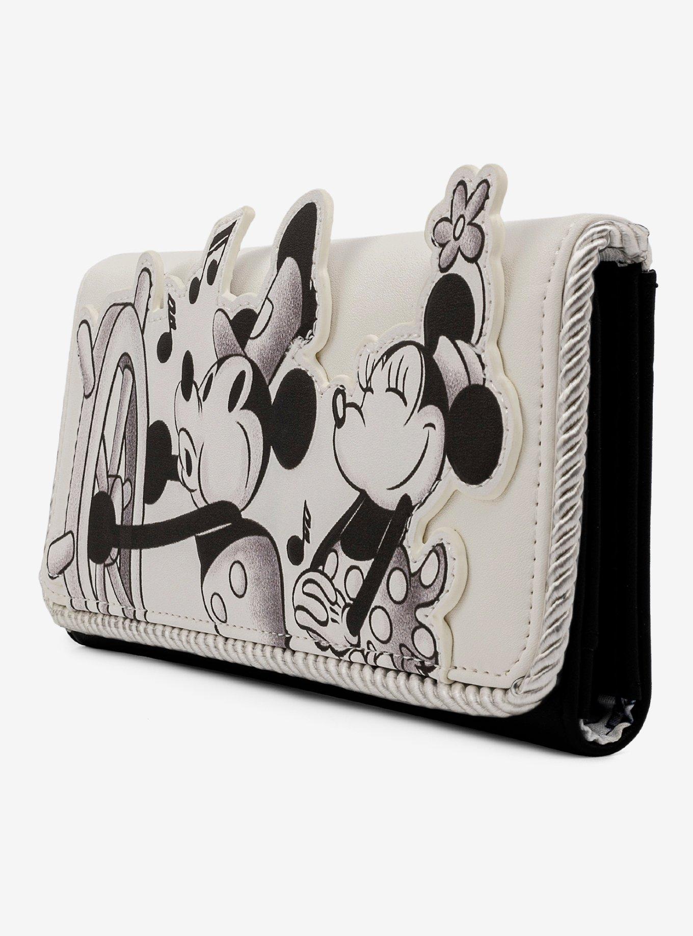 Loungefly Disney Steamboat Willie Flap Wallet, , alternate